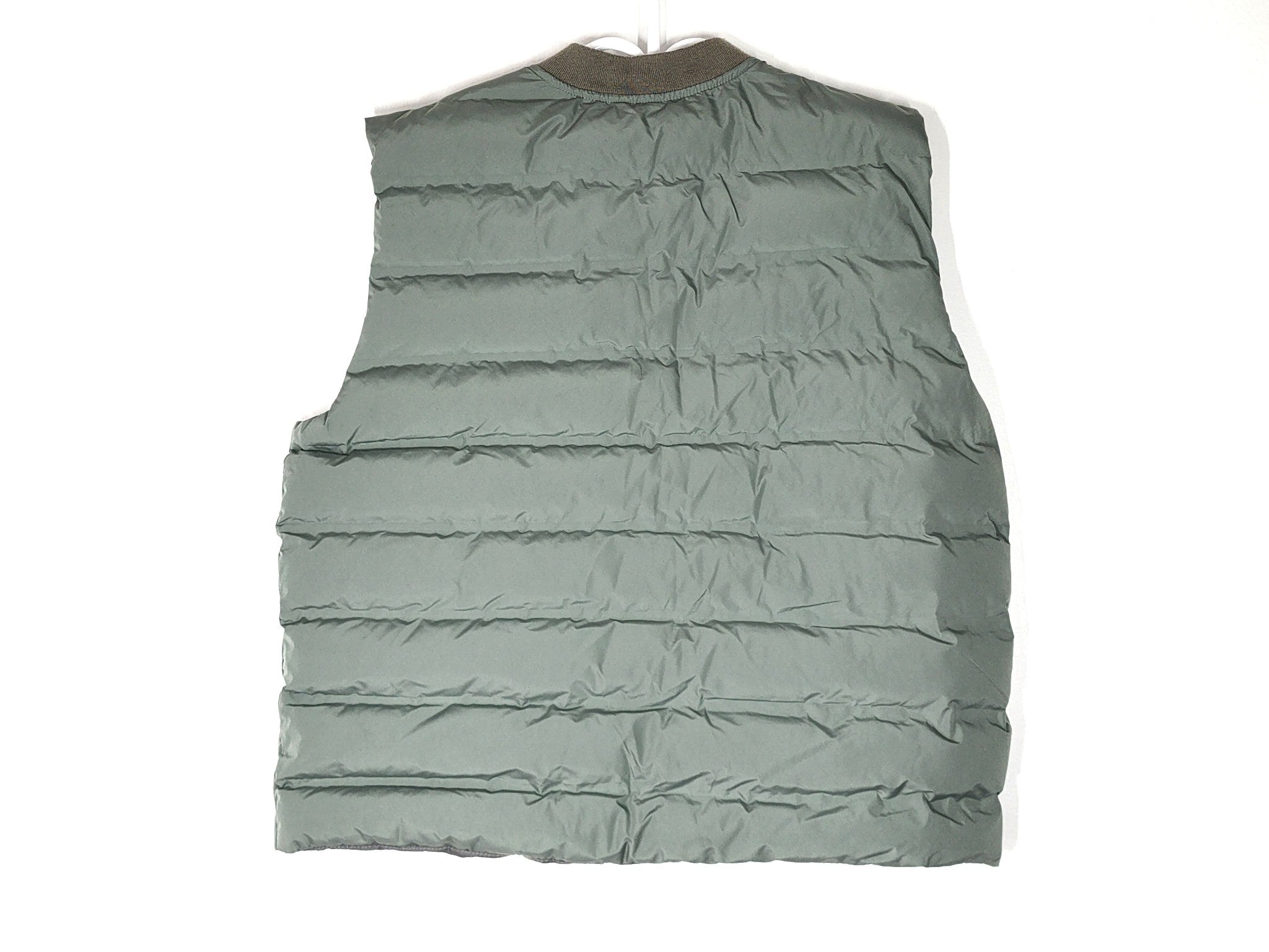 Zara Kids' Teens' Puffer Bomber Vest Light Khaki Green Sz 13-14 Yrs