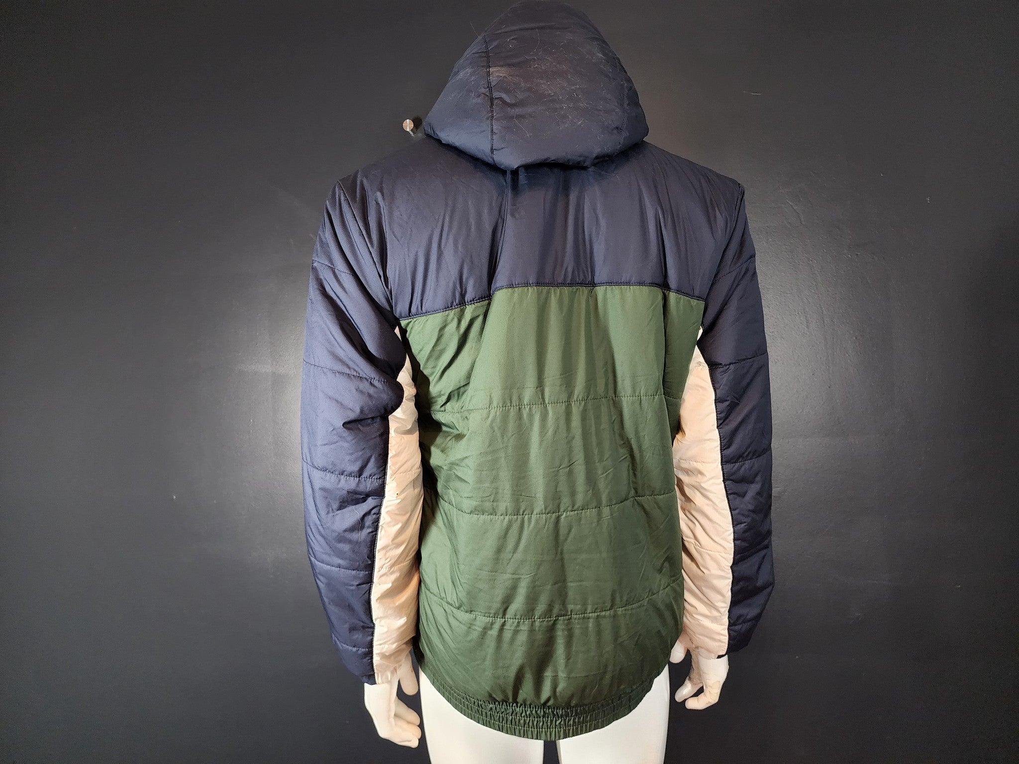 Nike Men's Fleece Lined Hooded Jacket Blue Green White BV4684-451 Sz L