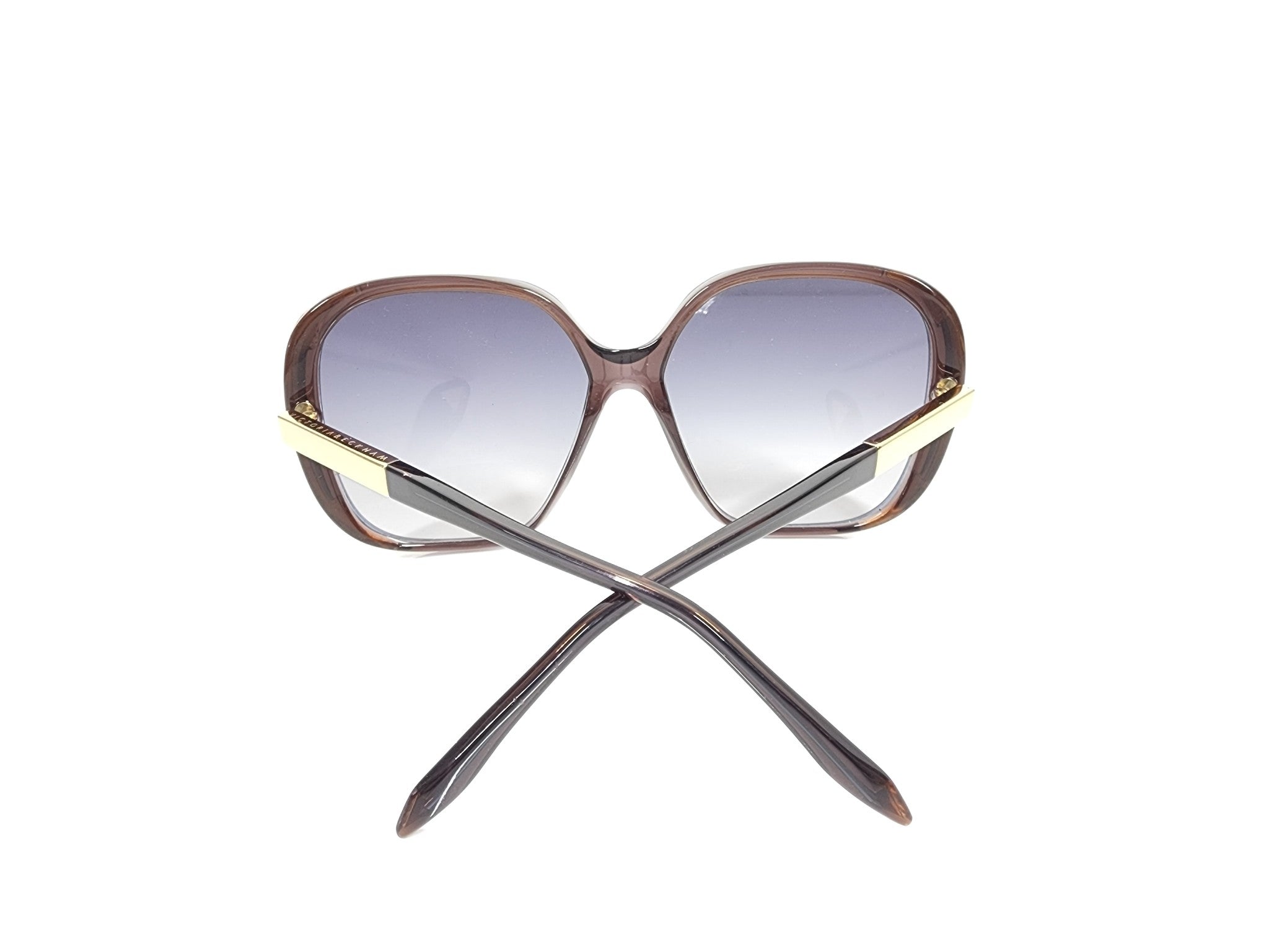 Victoria Beckham VBS56 C5 Sunbeam Large Square Sunglasses Brown Handmade Italy