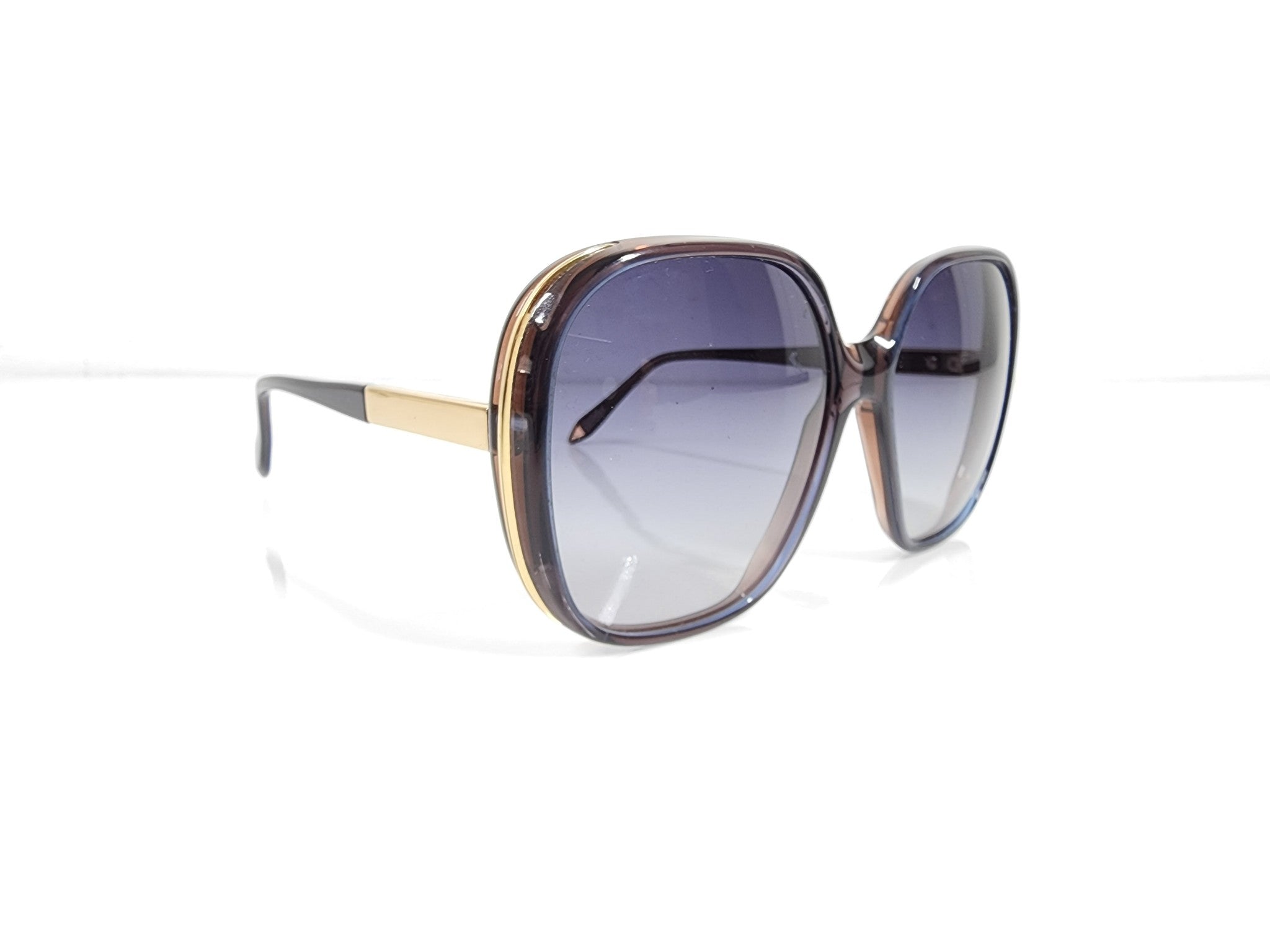 Victoria Beckham VBS56 C5 Sunbeam Large Square Sunglasses Brown Handmade Italy