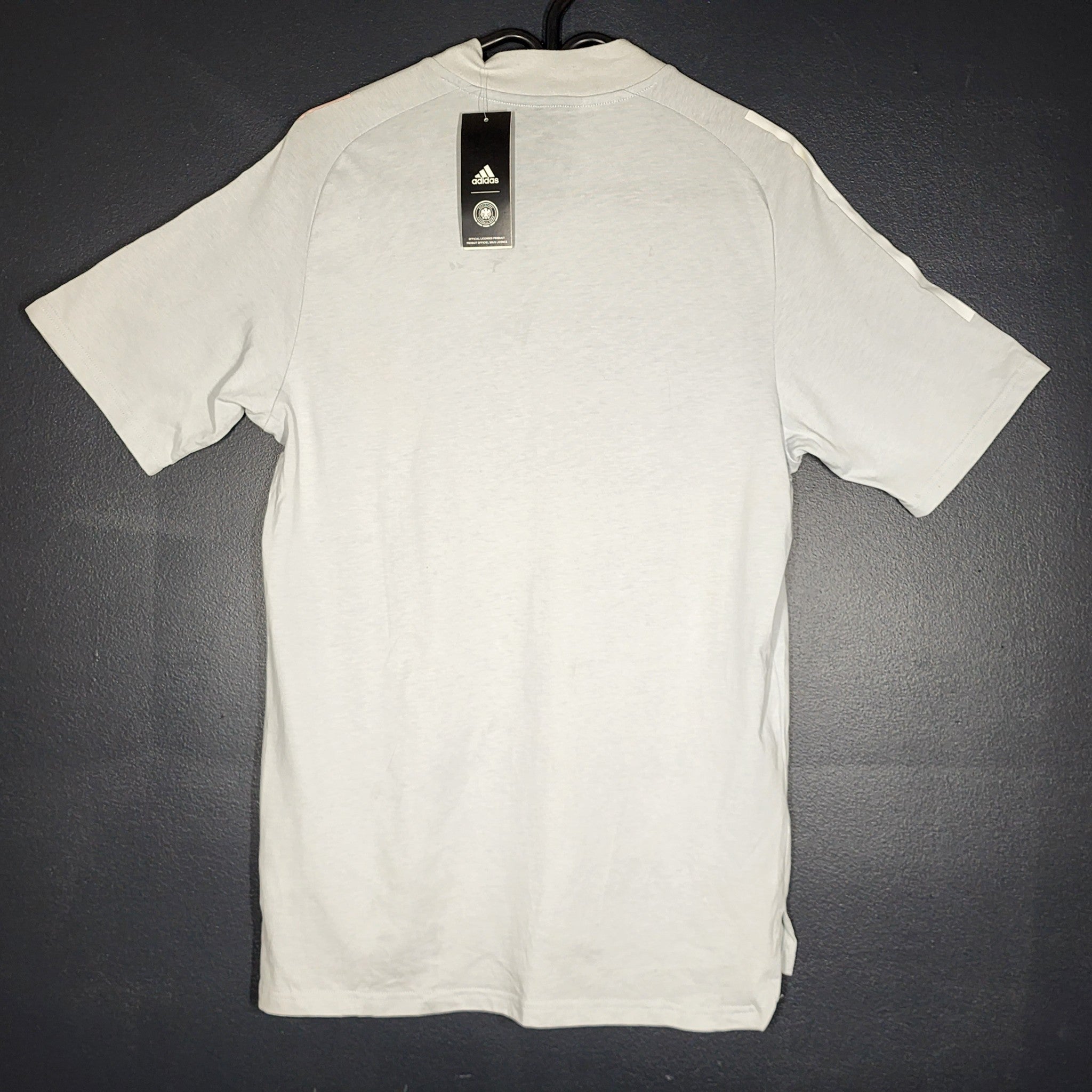 adidas Men's Germany DFB 2019 Soccer T-Shirt Short Sleeve Tee FI0741 Gray Sz M