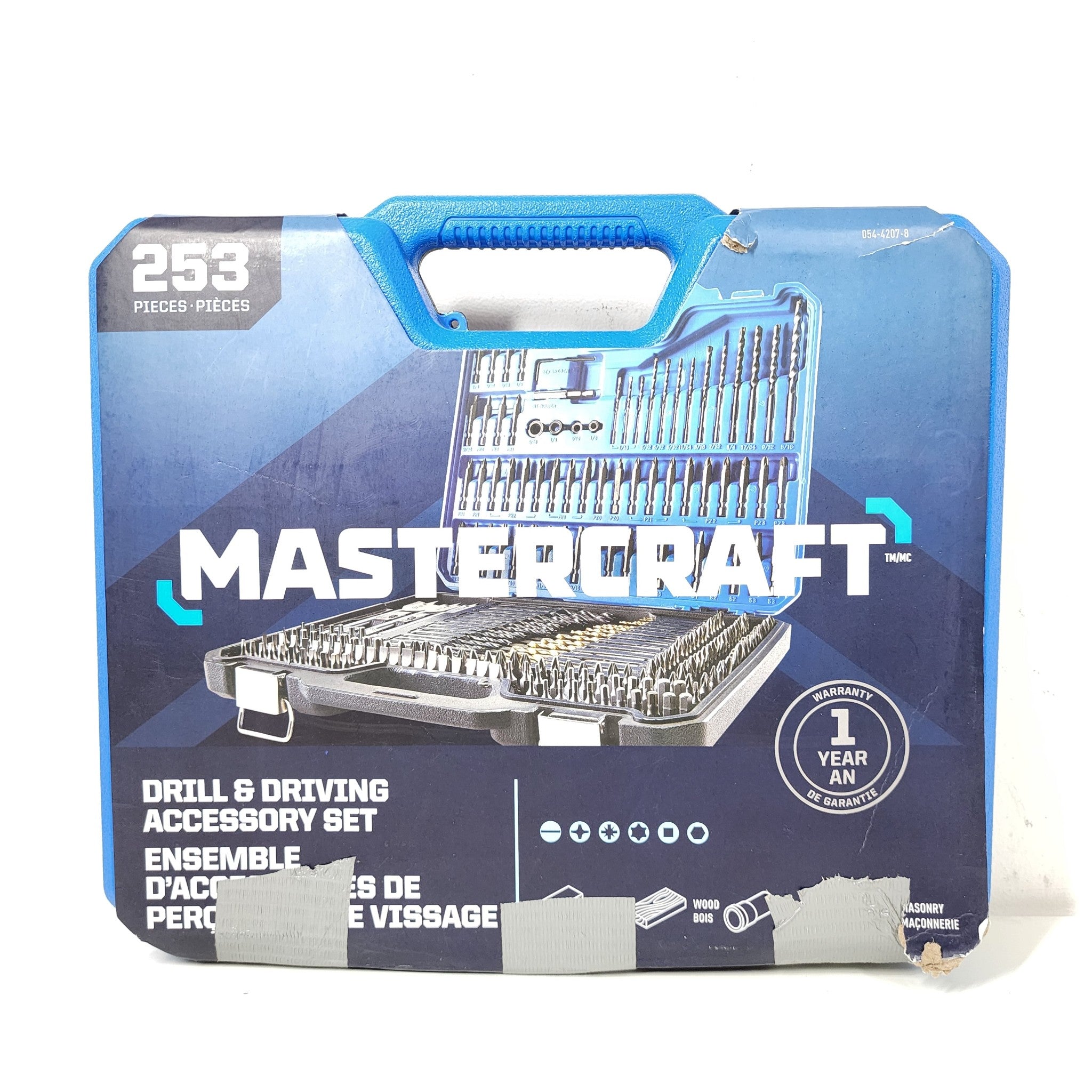 Mastercraft 253 Piece Drill & Driving Set for Wood, Metal, Plastic, Masonry