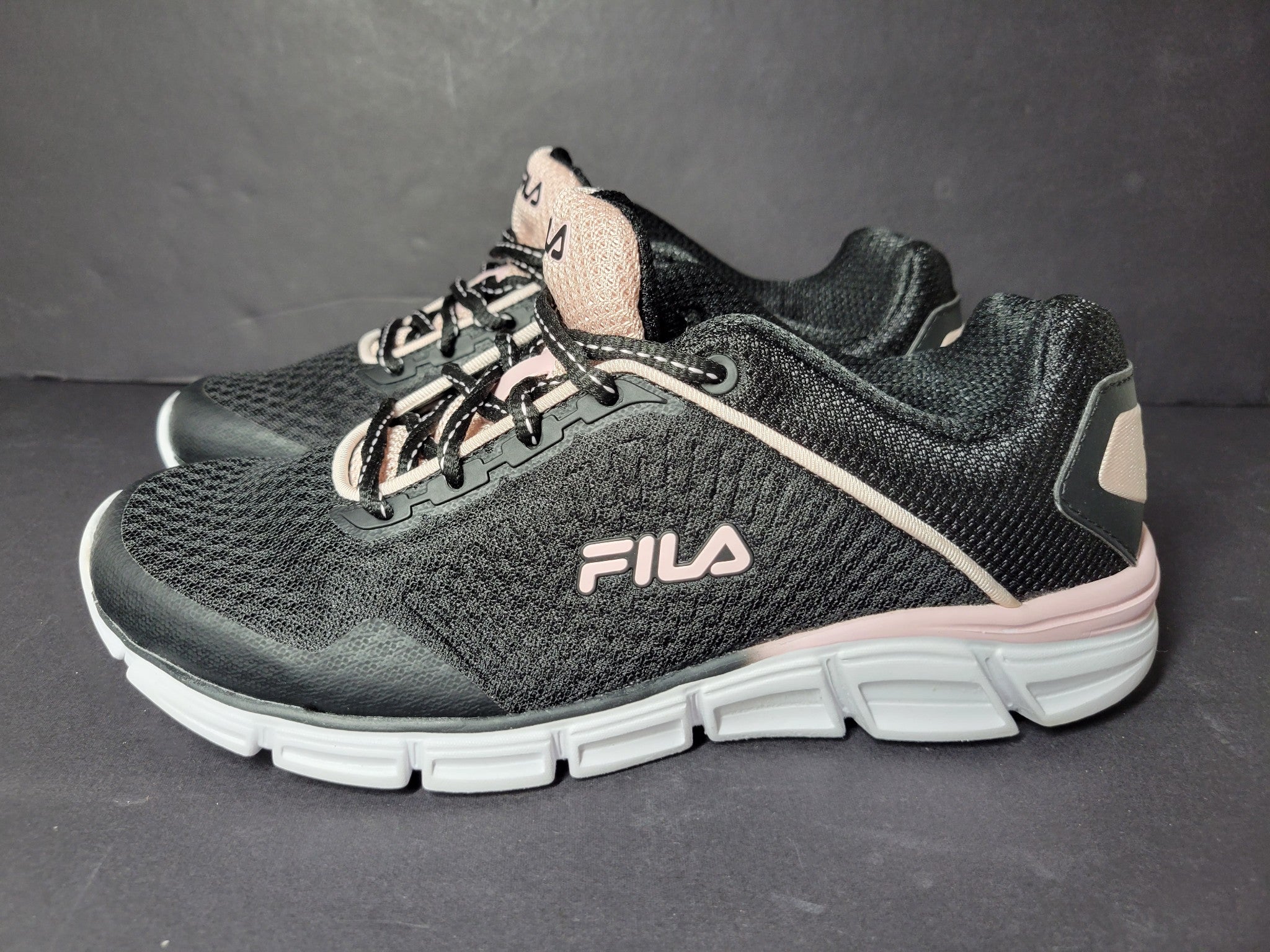 Fila Women's Countdown 5 Sneakers Running Shoes 5RM00343 Memory Foam Black 8.5