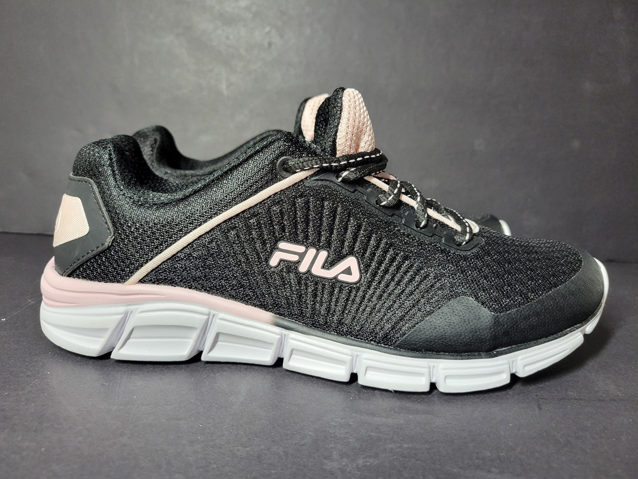 Fila Women's Countdown 5 Sneakers Running Shoes 5RM00343 Memory Foam Black 8.5
