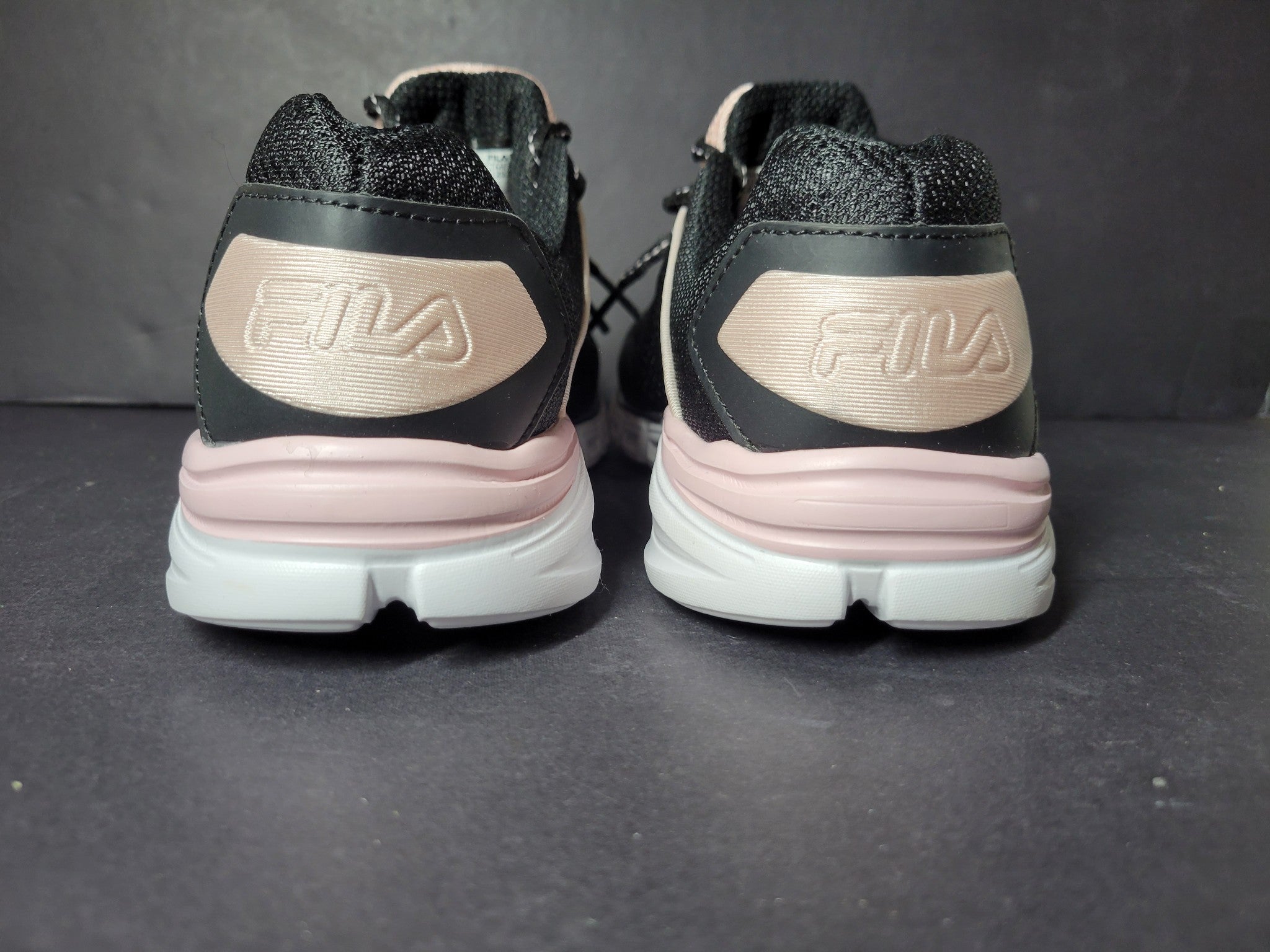 Fila Women's Countdown 5 Sneakers Running Shoes 5RM00343 Memory Foam Black 8.5