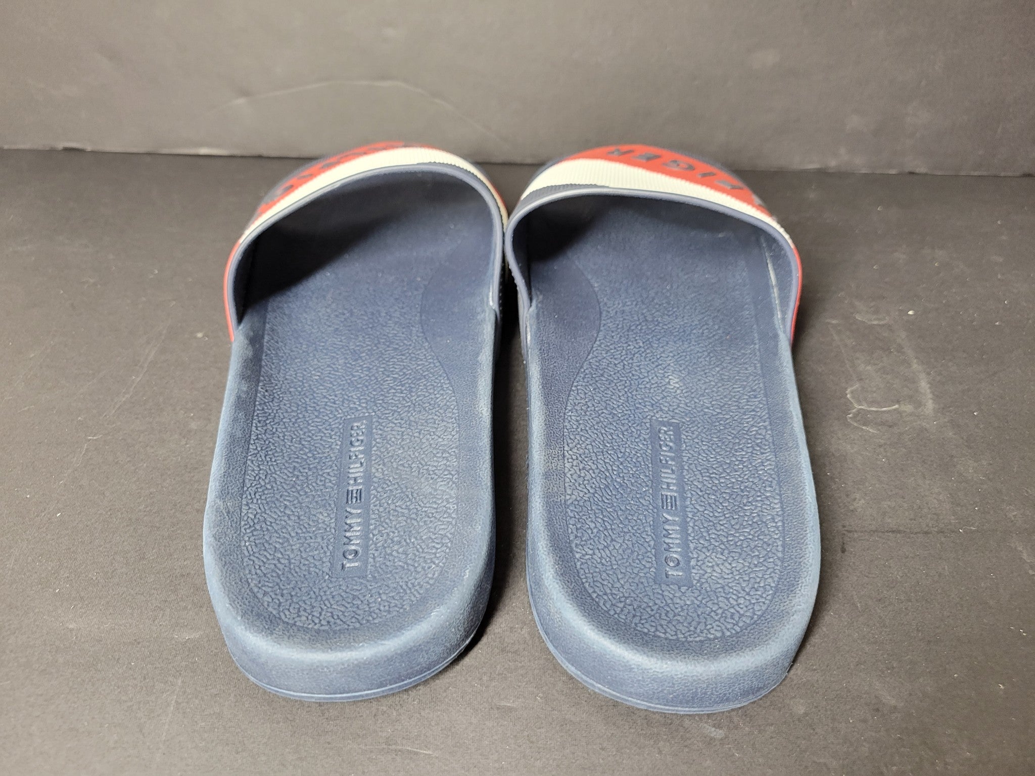 Tommy Hilfiger Men's Pool Slides Shower Beach Sandals Blue Sz 11M NEW