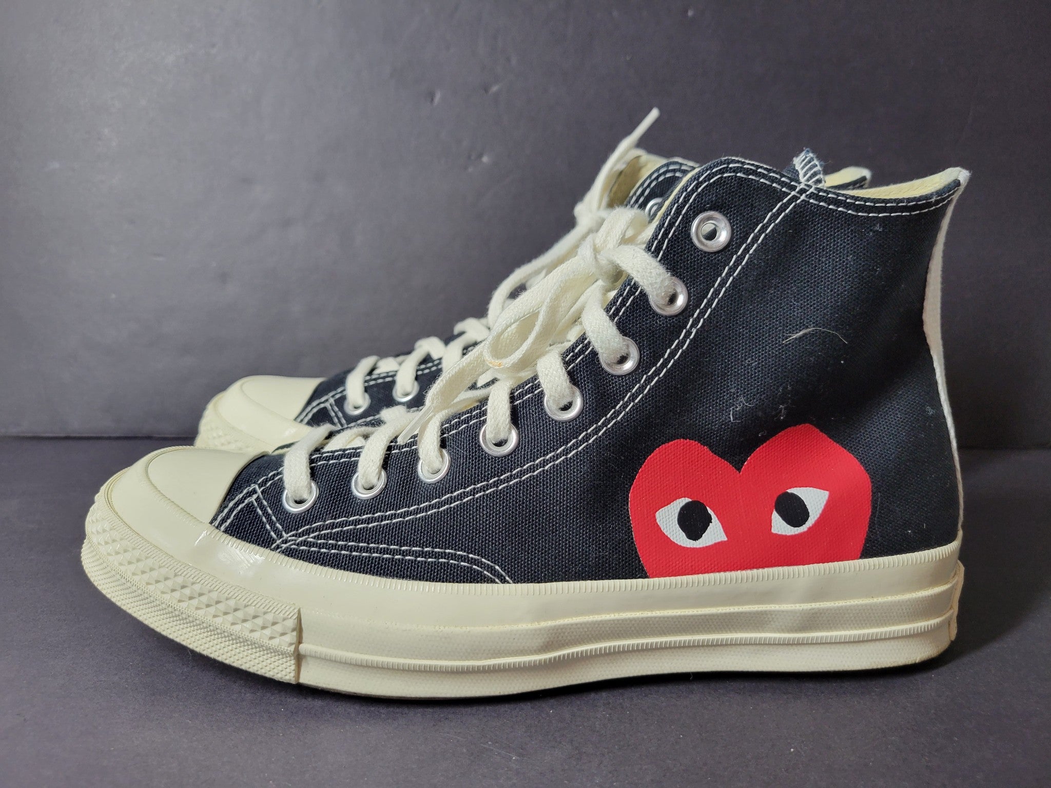 Comme des Garcons Play x Converse Chuck Taylor 70 High Sneakers Black Sz M8/W10