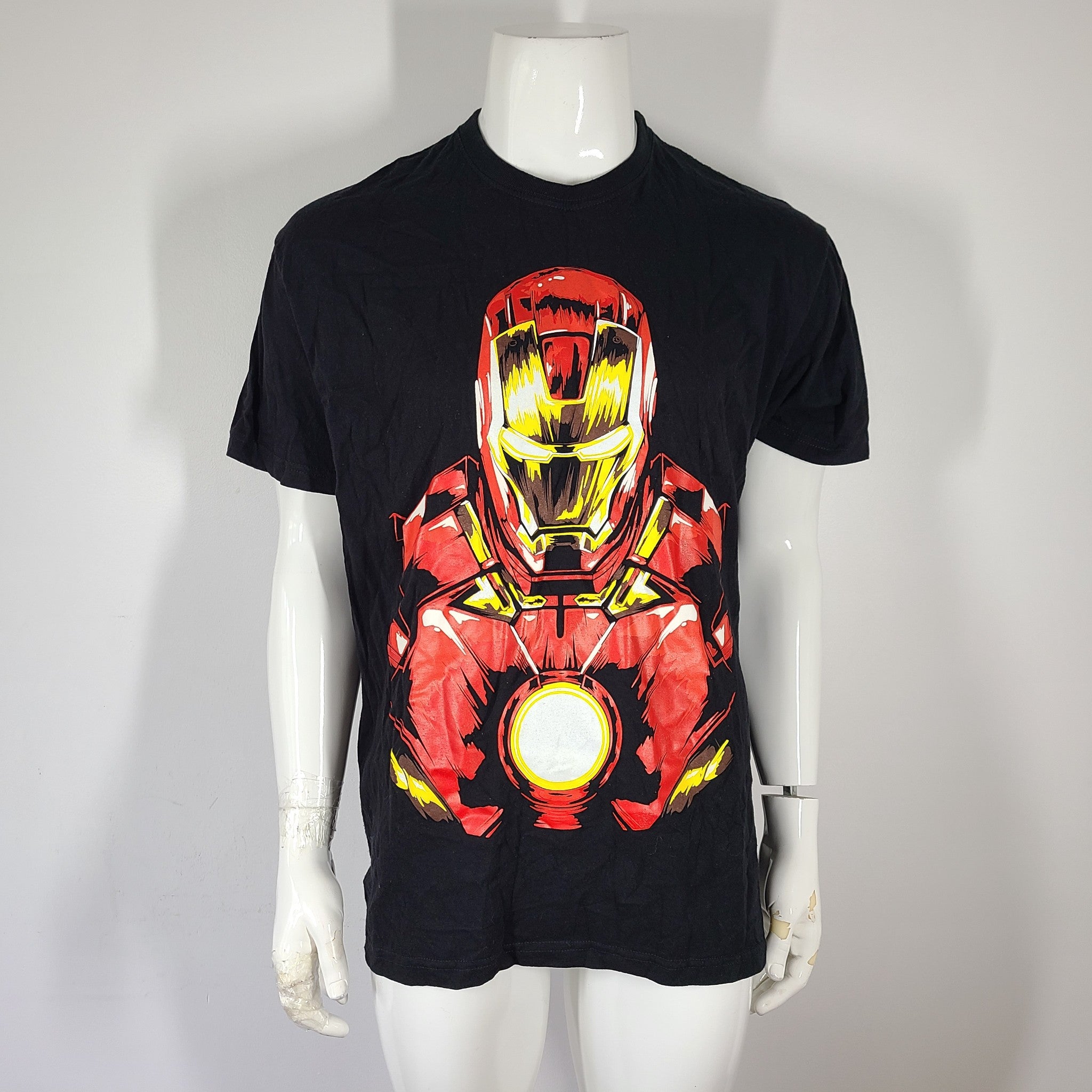 Ariari Sport Men's Marvel Ironman Iron Man Black T-Shirt Sz XL