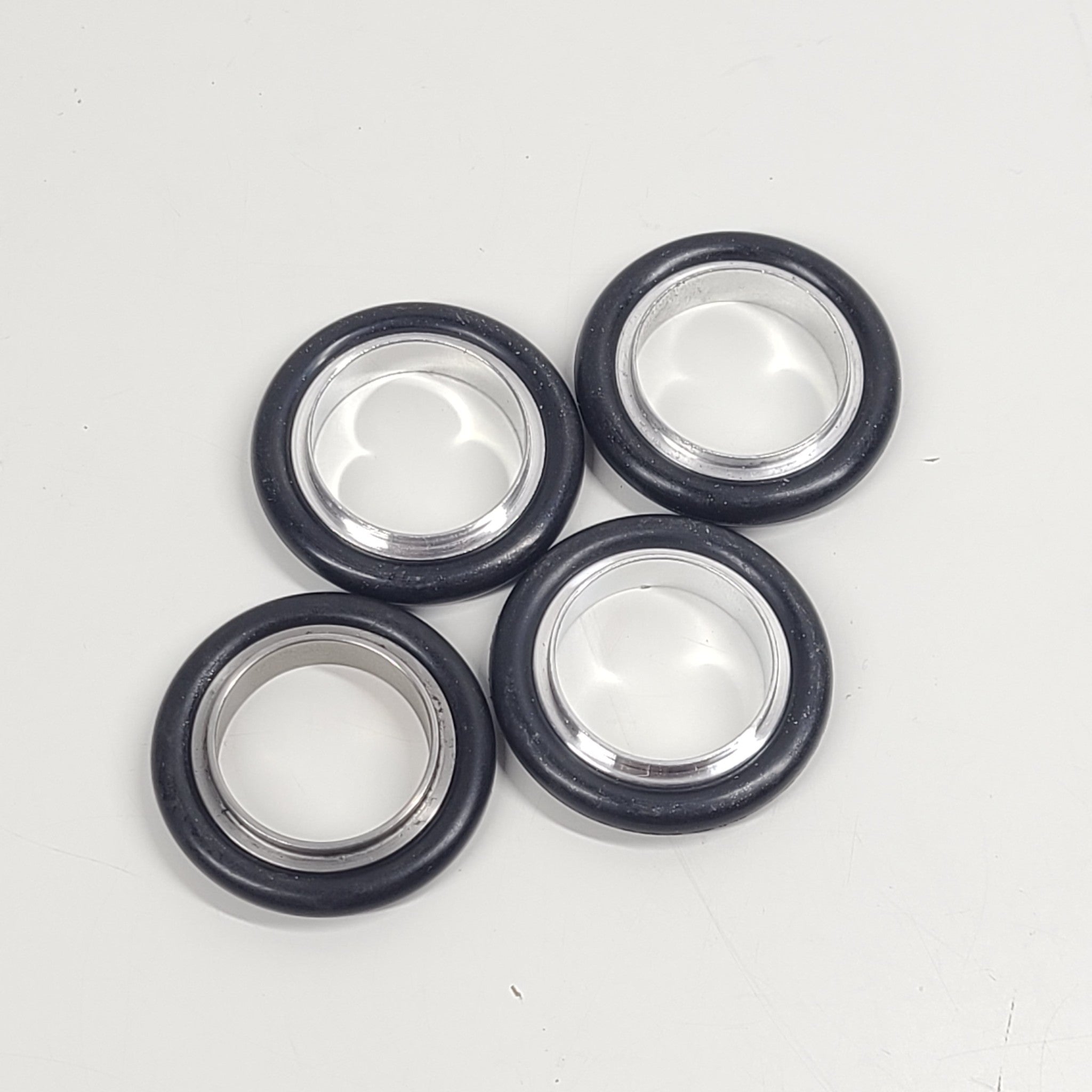 LOT OF 4 Kurt J Lesker Company QF25-100-ARB Centering Ring QF25100ARB