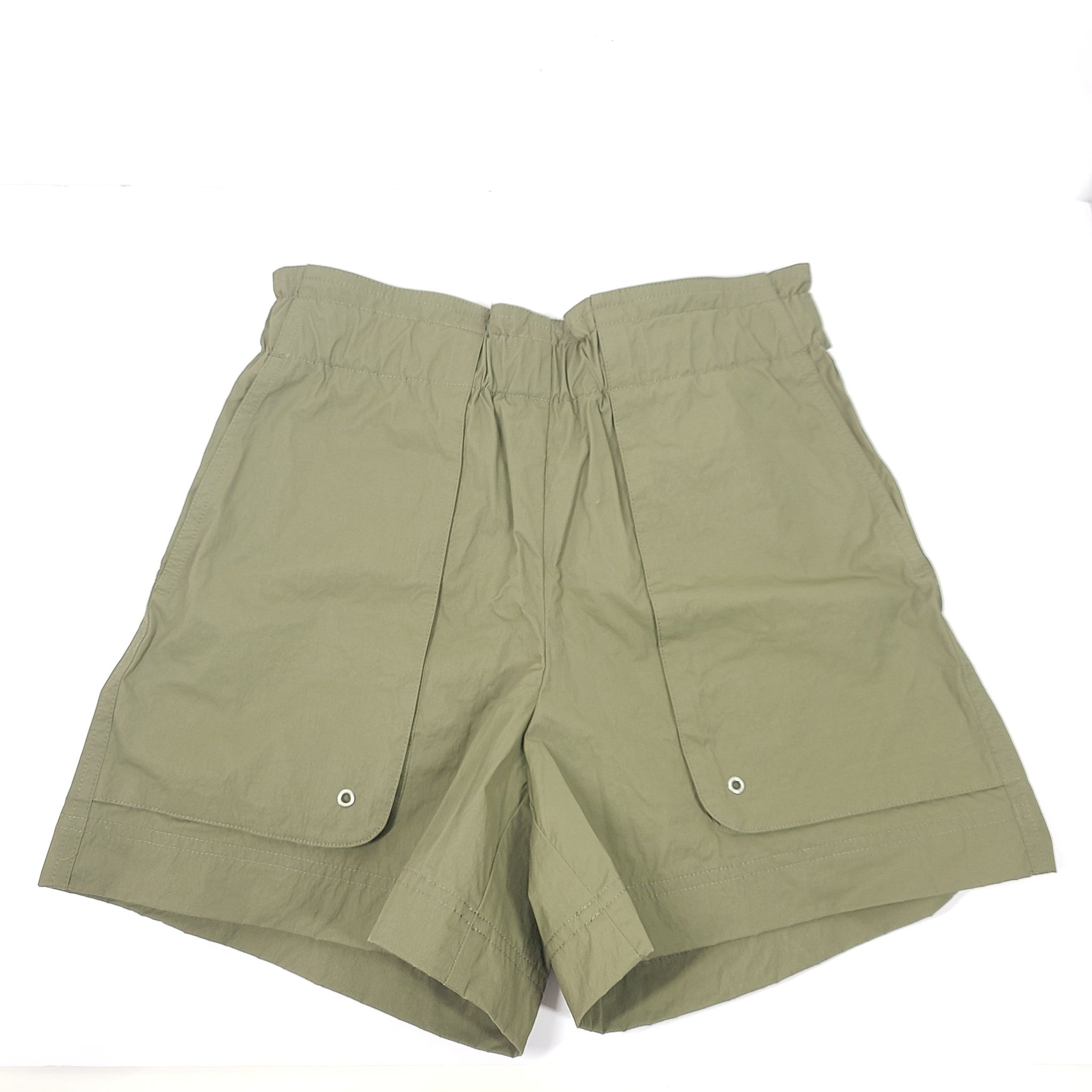 Helmut Lang Women's Paper Bag Short Burnt Olive Green Sz XS $490