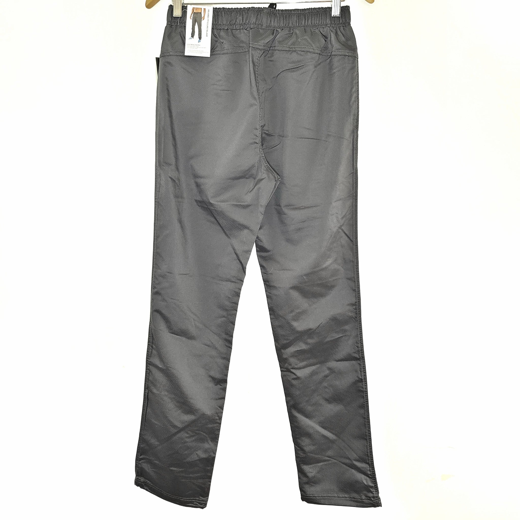 Diadora Men's Textured Woven Track Pants Gray Sz S