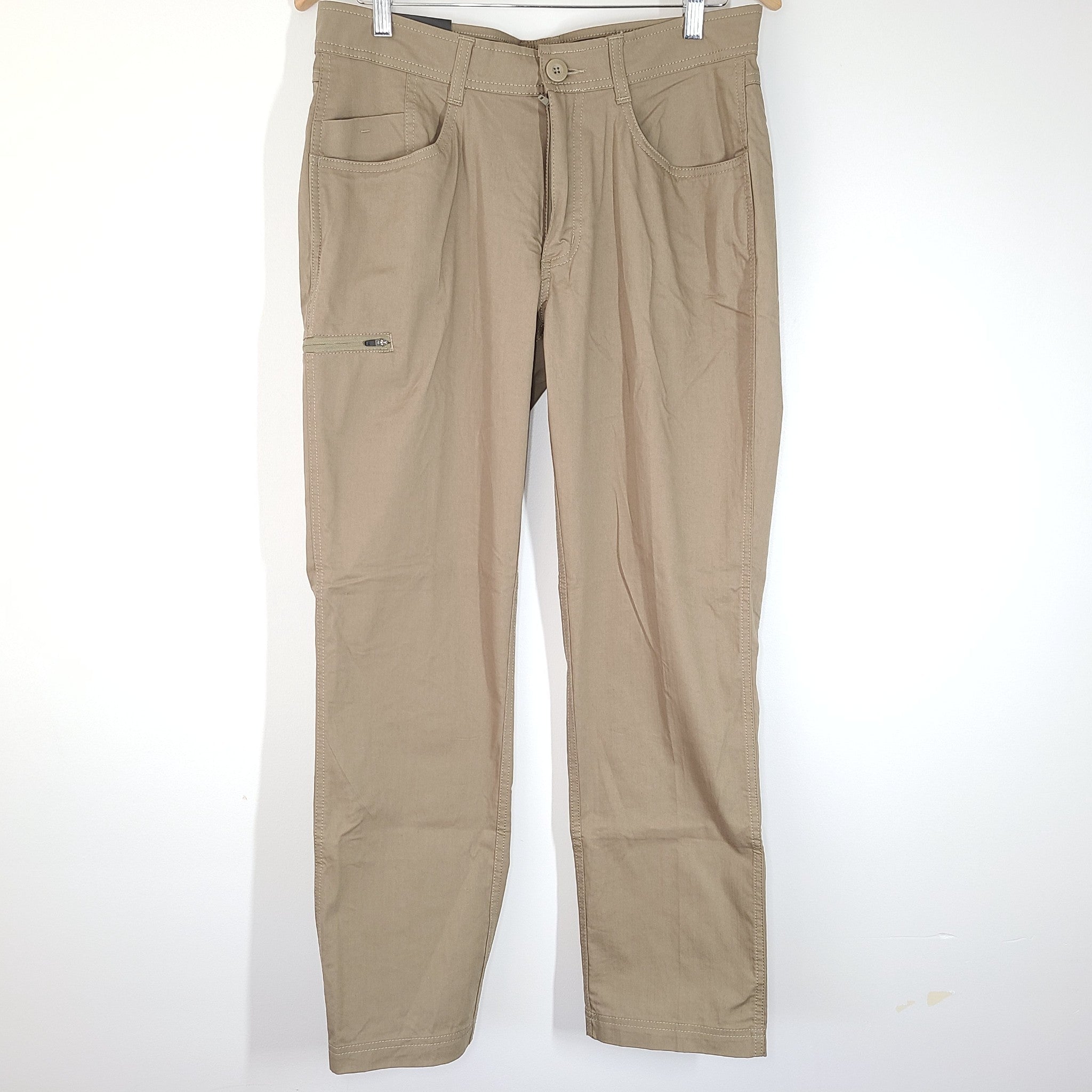 BC Clothing Co Men's Lightweight Tech Pants Khaki Beige Sz 32x30