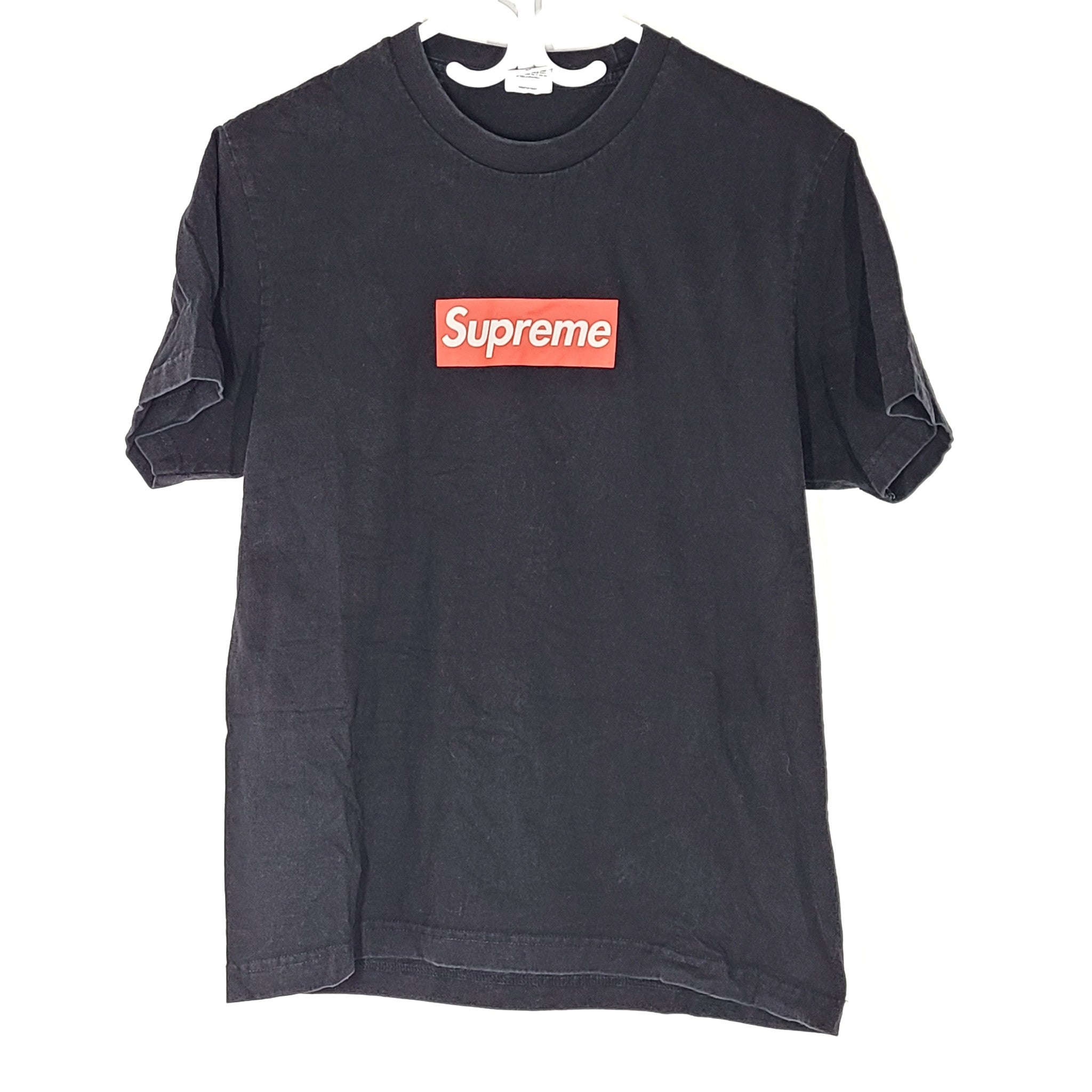 Supreme Red on Black Box Logo Tee Shirt T-Shirt Sz M