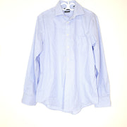 Ralph Lauren Men's UltraFlex Stretch Gingham Check Dress Shirt Blue Sz 16 (L)