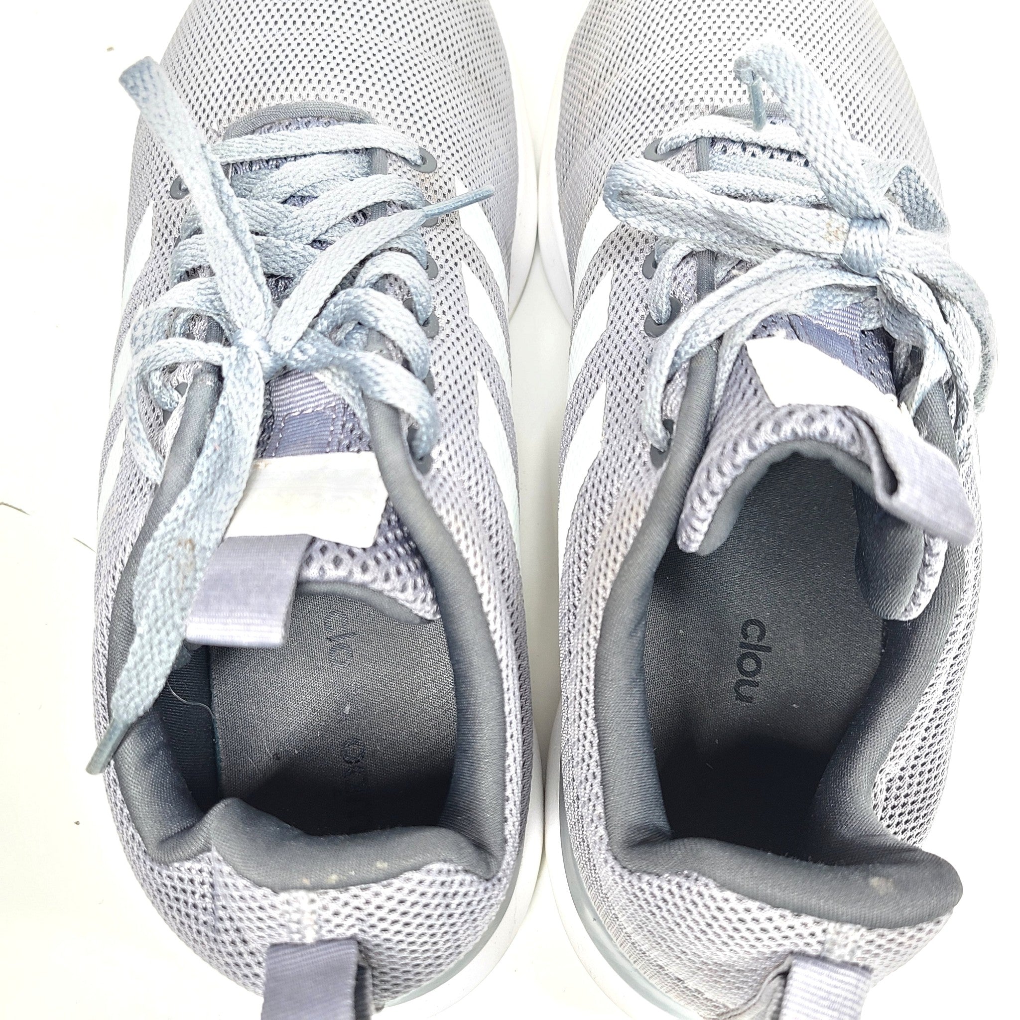 Adidas Women's Lite Racer CLN Shoes Gray White Cloudfoam EE8219 Sz US 8.5