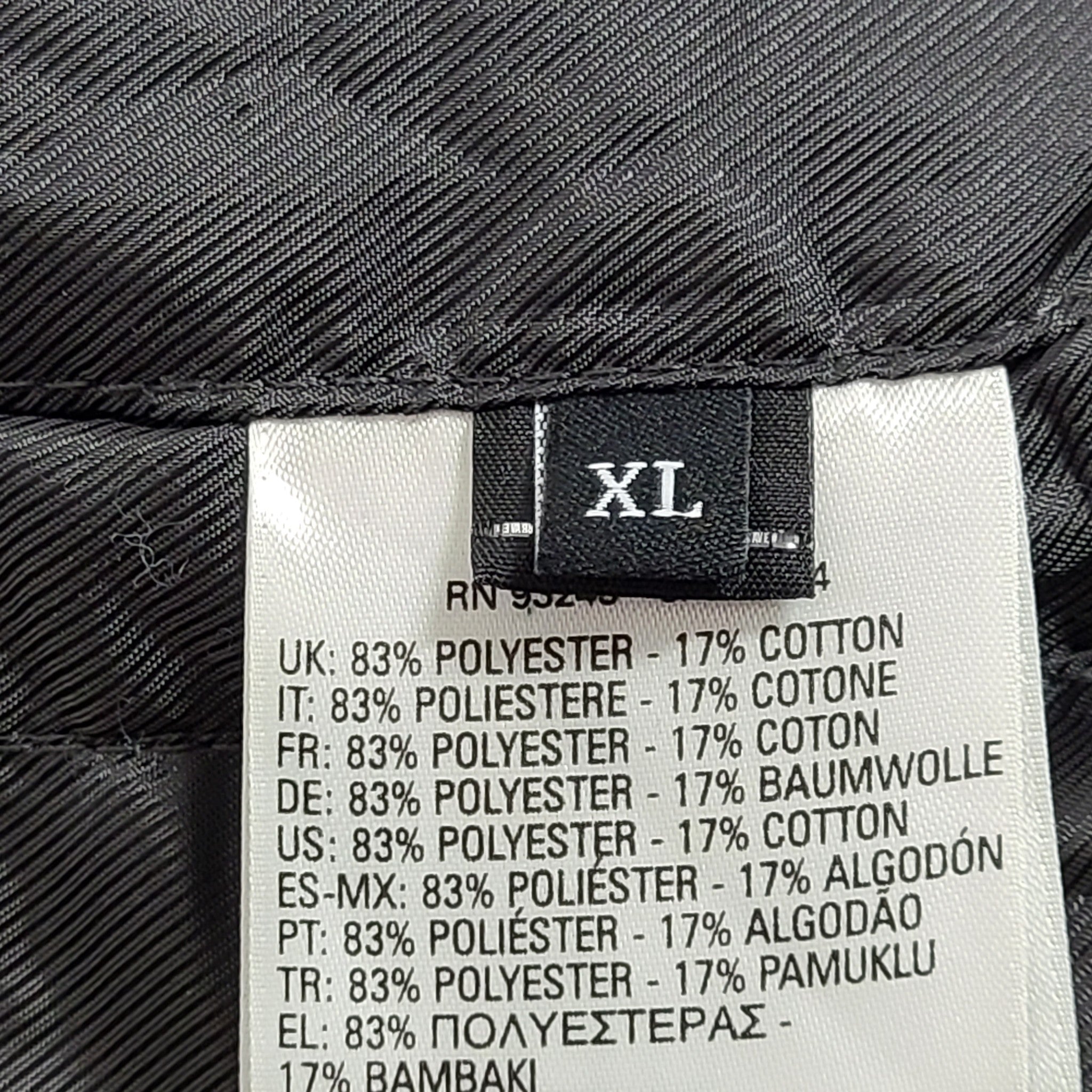 Diesel Men's Bomber Varsity Jacket w/ Teflon Black Sz L
