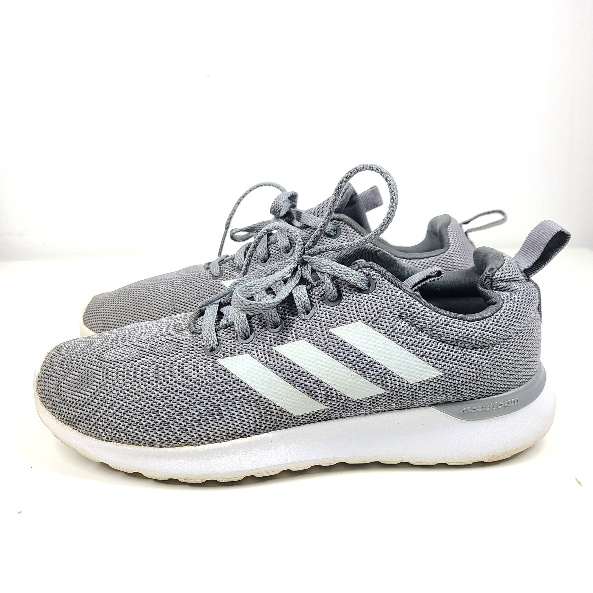 Adidas Women's Lite Racer CLN Shoes Gray White Cloudfoam EE8219 Sz US 8.5