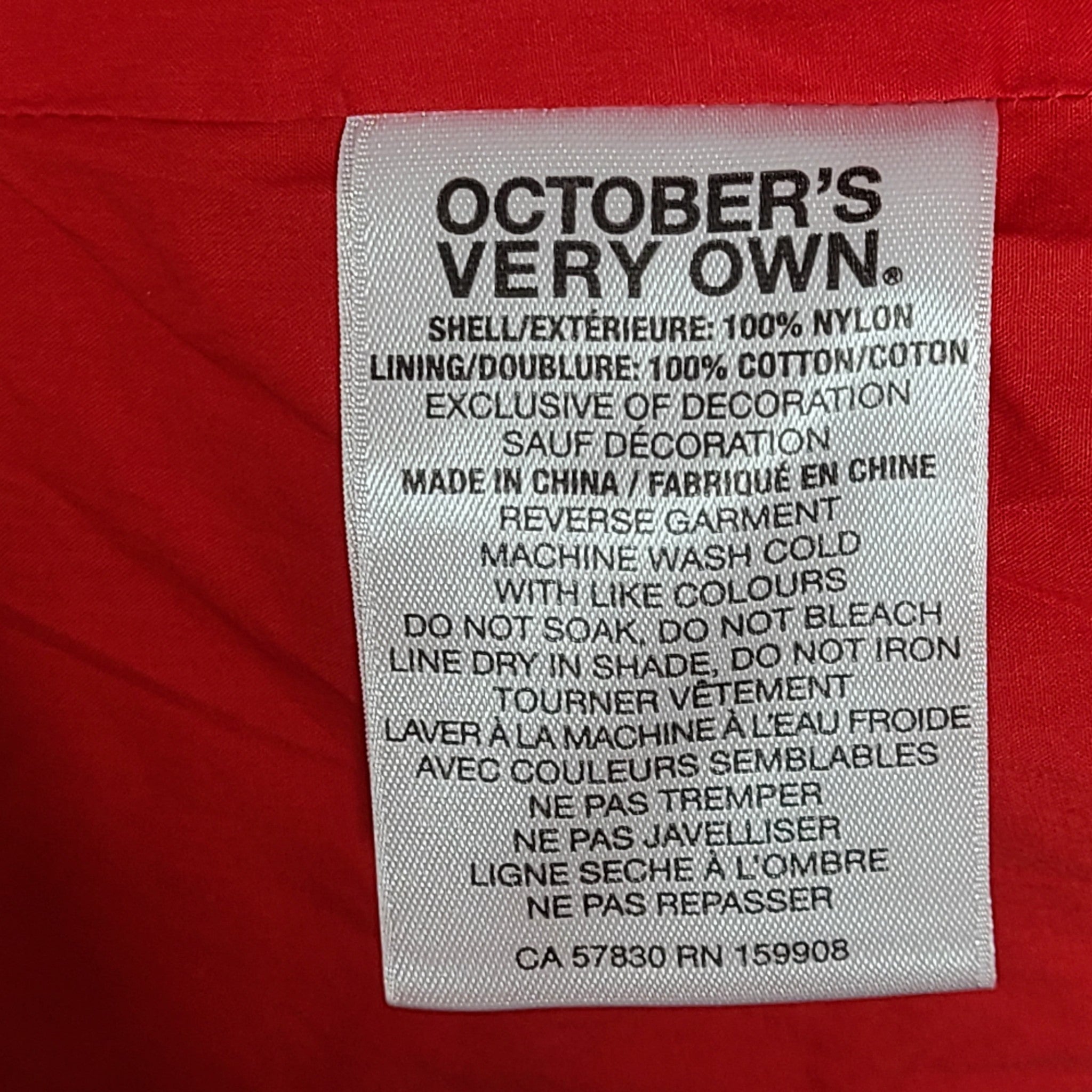 OVO October's Very Own Men's Familia Patch Nautical Vest Red Sz S