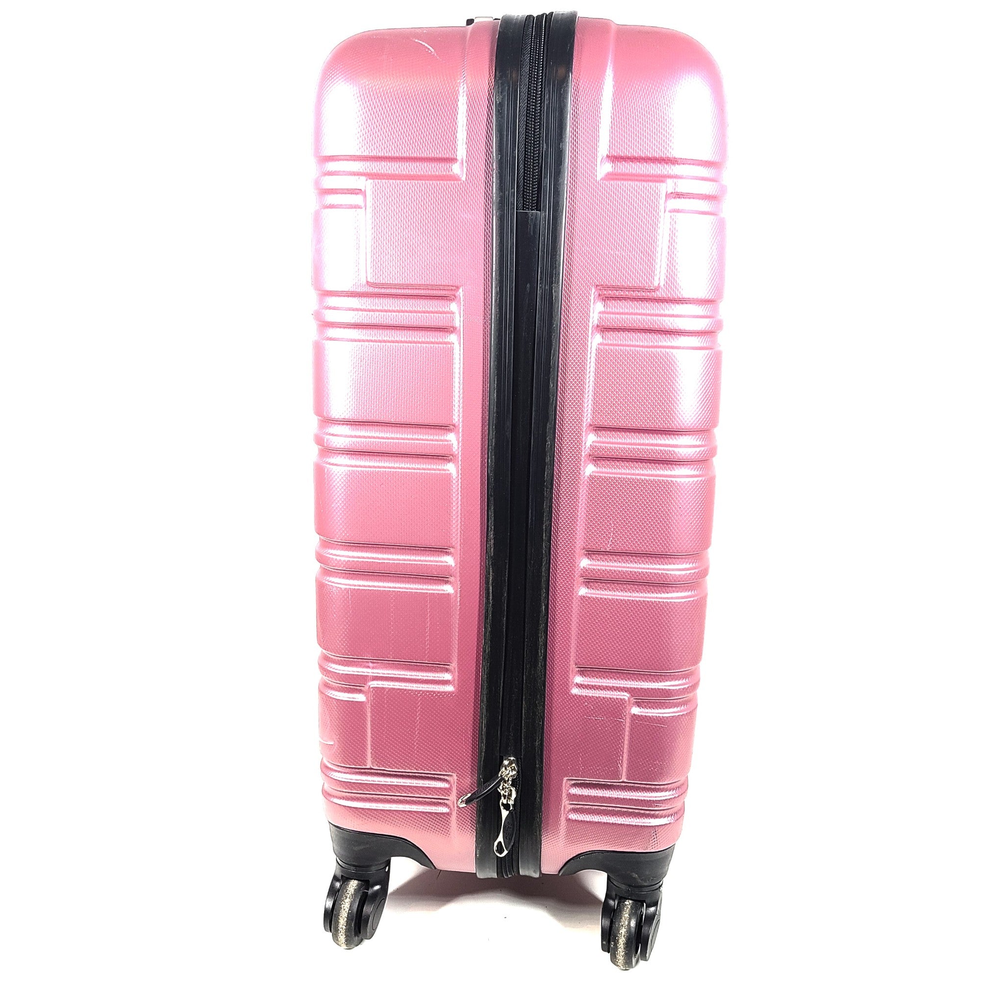 Baleo Paris 25" Hardside Spinner Hard Shell Locking Luggage Metallic Pink