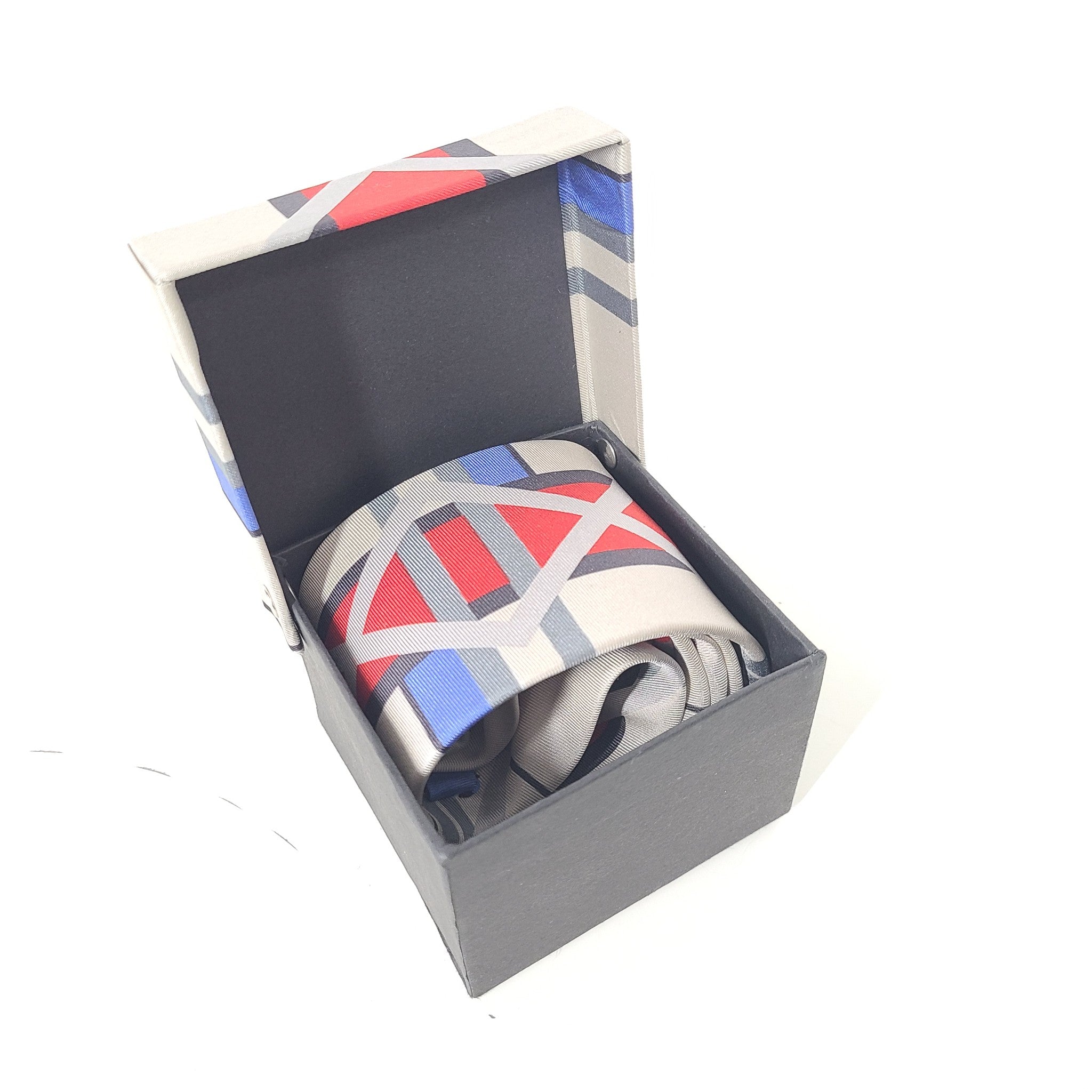 The Rooms 100% Silk Art Tie 'Aid To Navigation' Ned Pratt w/ Box
