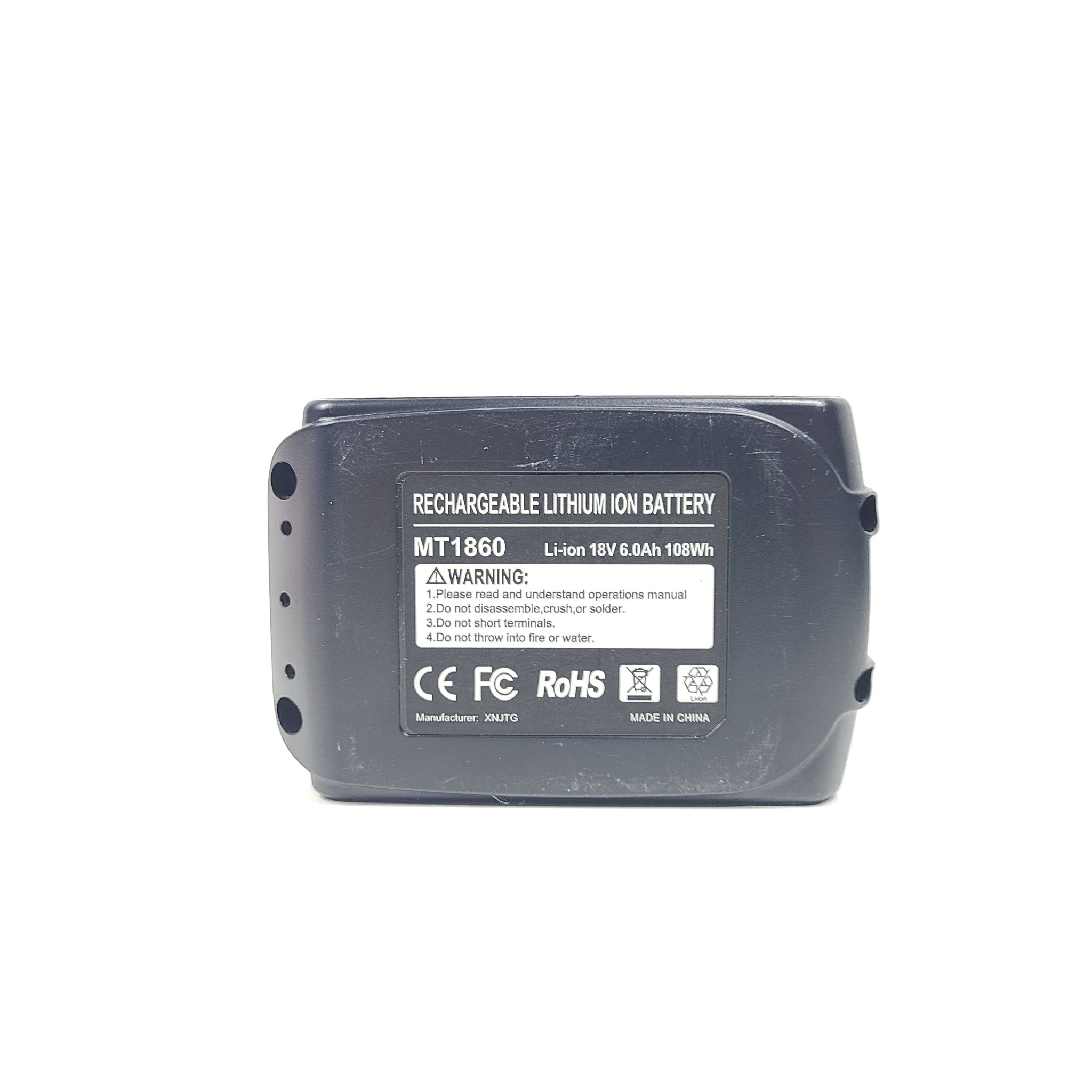 Replacement for Makita 6.0Ah 18 Volt 18V 108WH MT1860 BL1860 Lithium Ion Battery