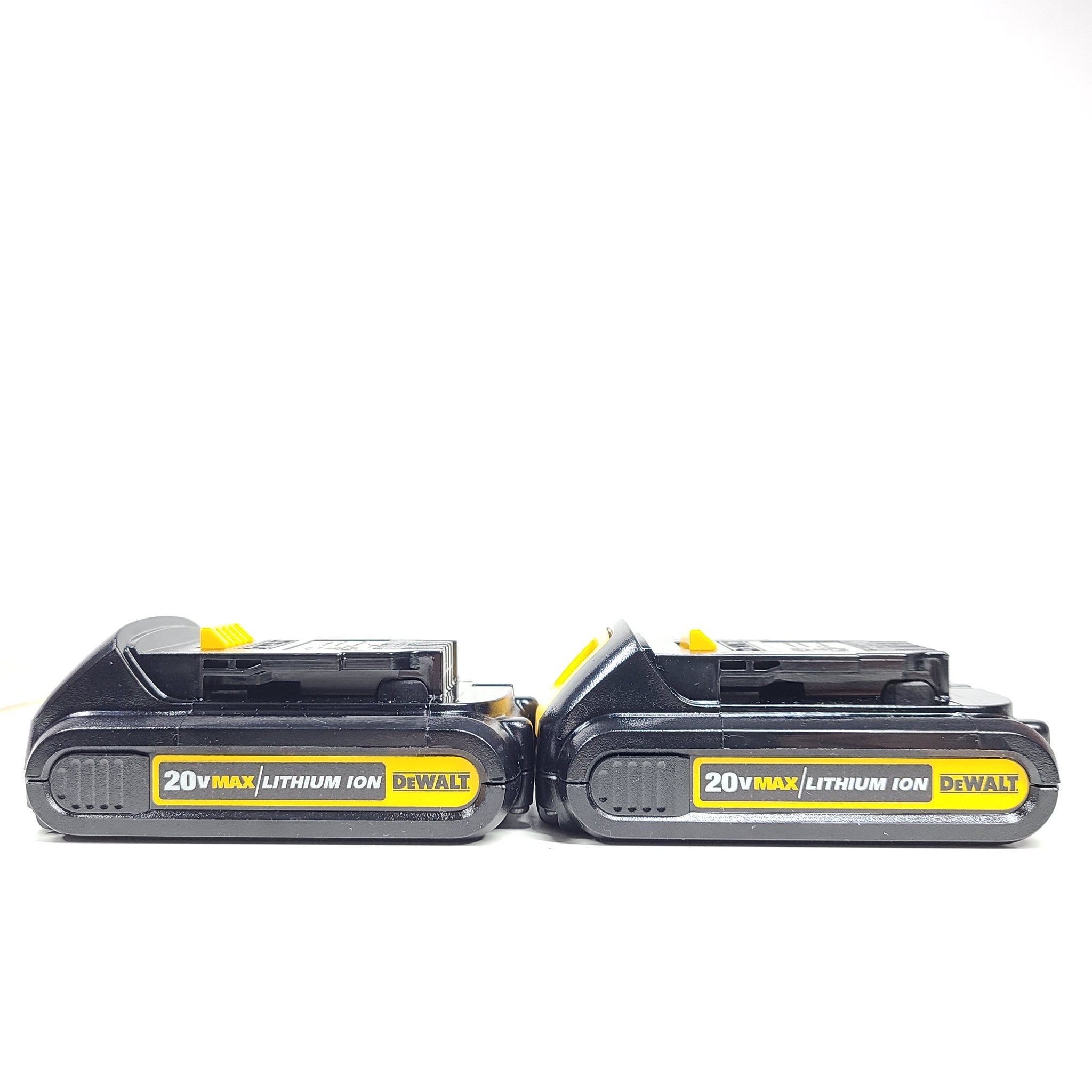 2x OEM DEWALT DCB201 20v 1.5Ah 30Wh Max Lithium Ion Batteries - NOT AFTERMARKET