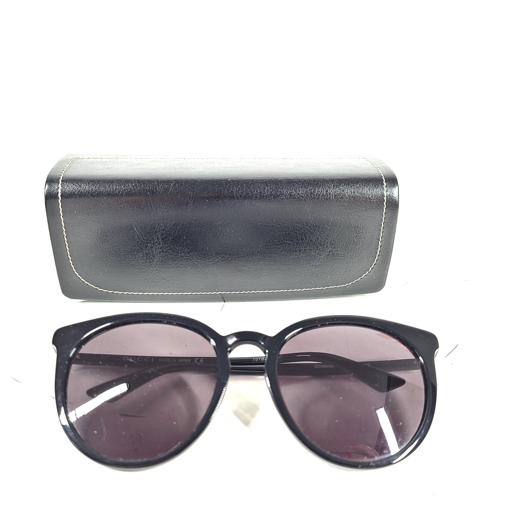 Gucci Men's GG0064SK GG/0064/SK 002 Black/Silver Logo Fashion Sunglasses 55mm