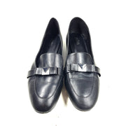 Michael Kors Women's Caroline Leather Loafers Black w Bow Sz 10