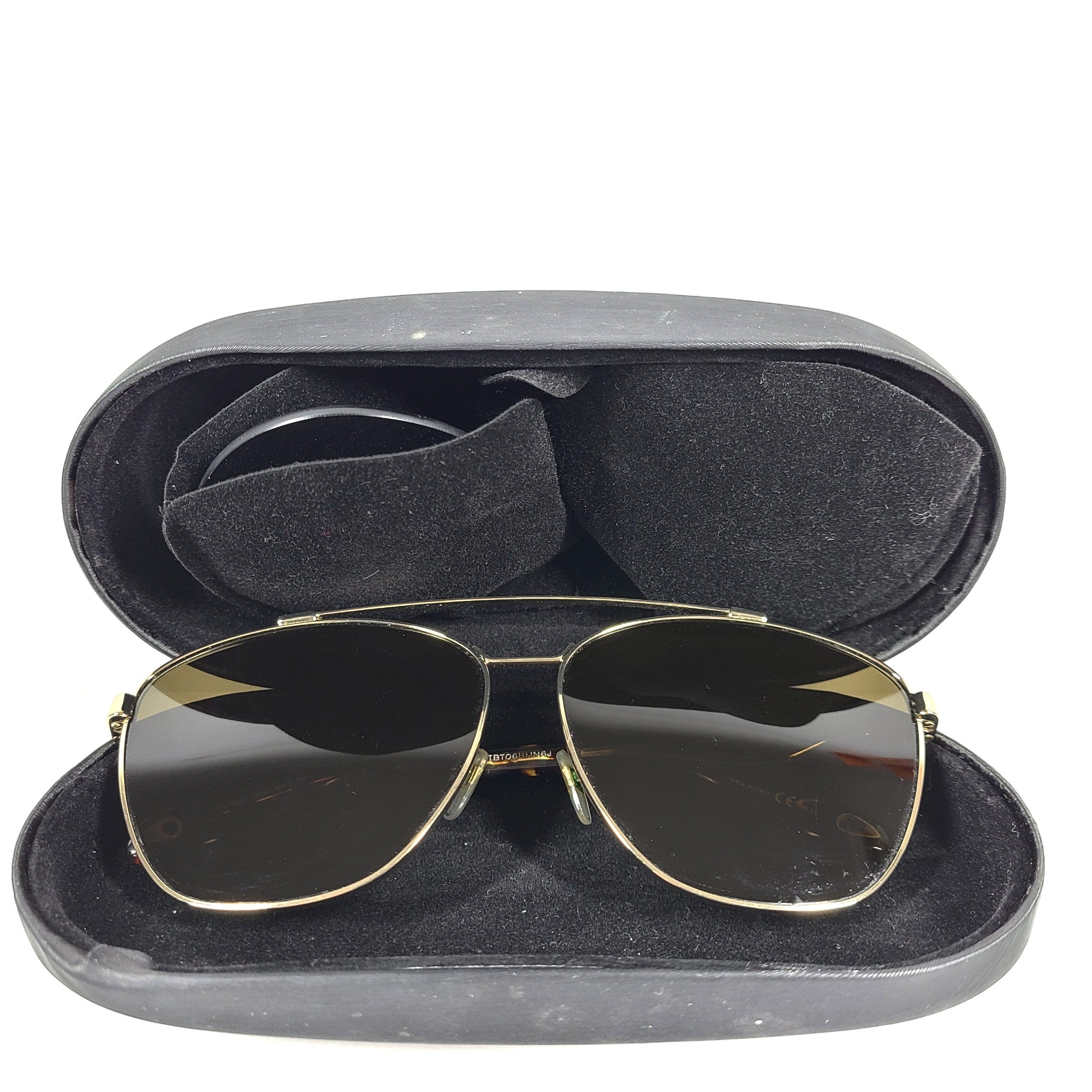 Givenchy Paris Aviator Sunglasses GV7049/S J5G70 Gold Frame Brown Lens