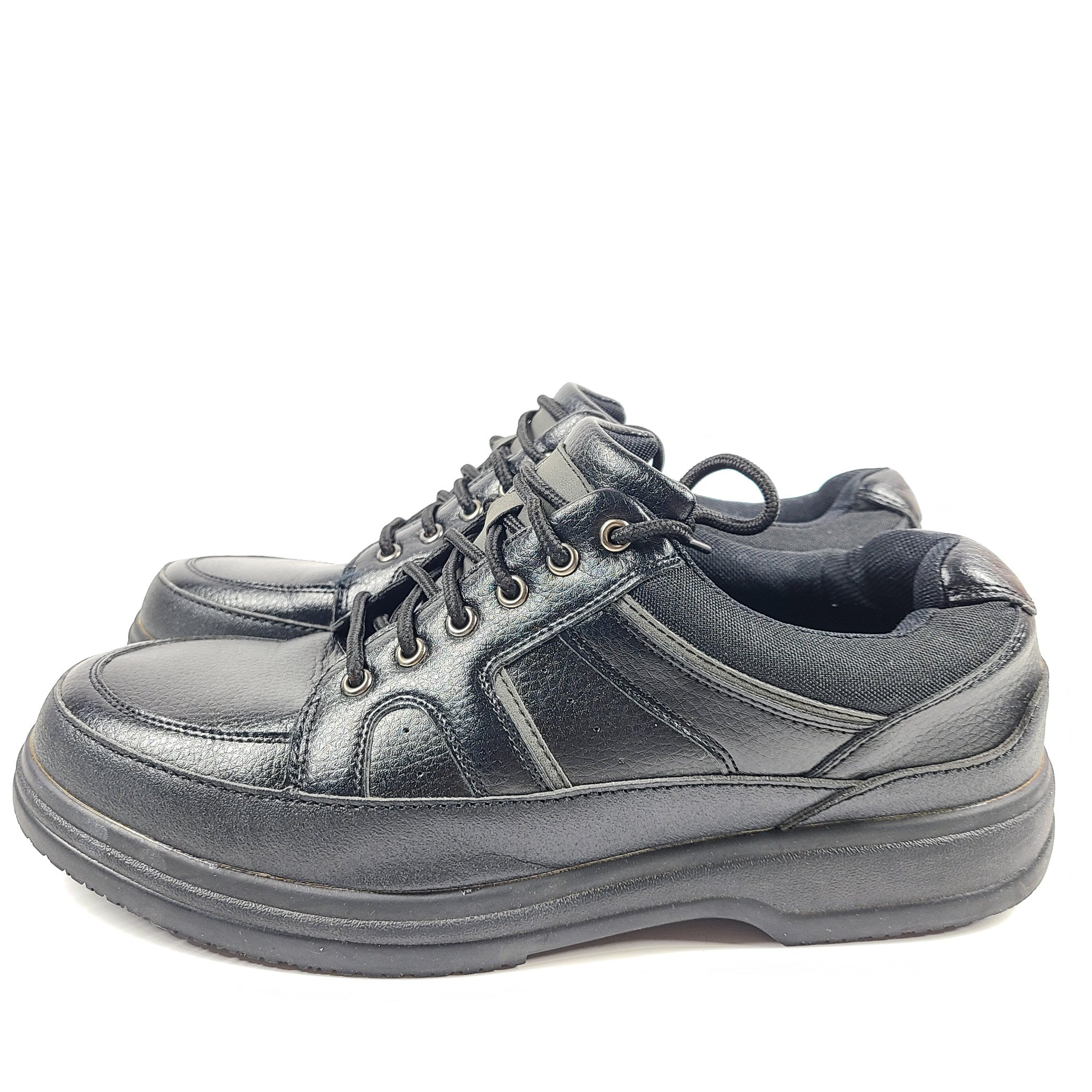 Deer Stags Men's 'Officer' Comfort Oxford Shoes Black Vegan Leather US 11.5