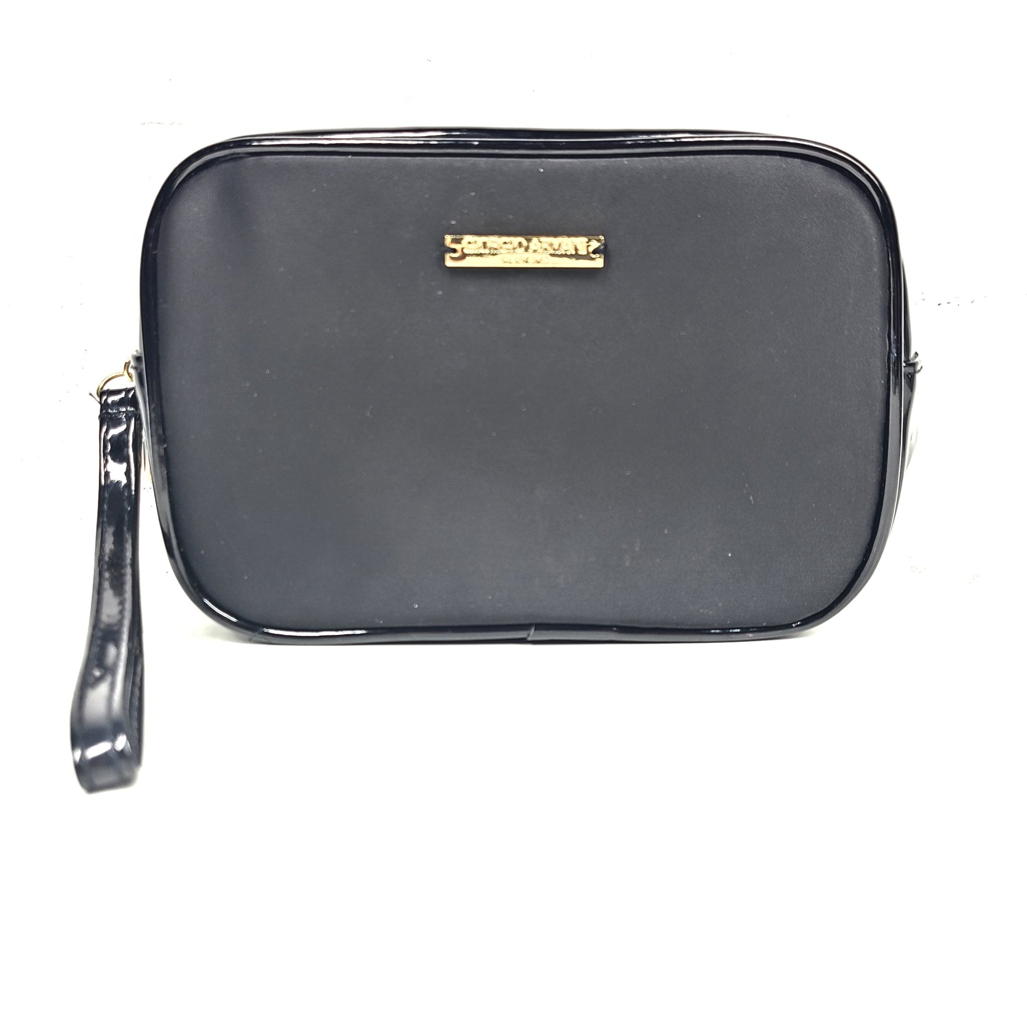 Giorgio Armani Parfums Cosmetic Bag Makeup Toiletry Pouch Black