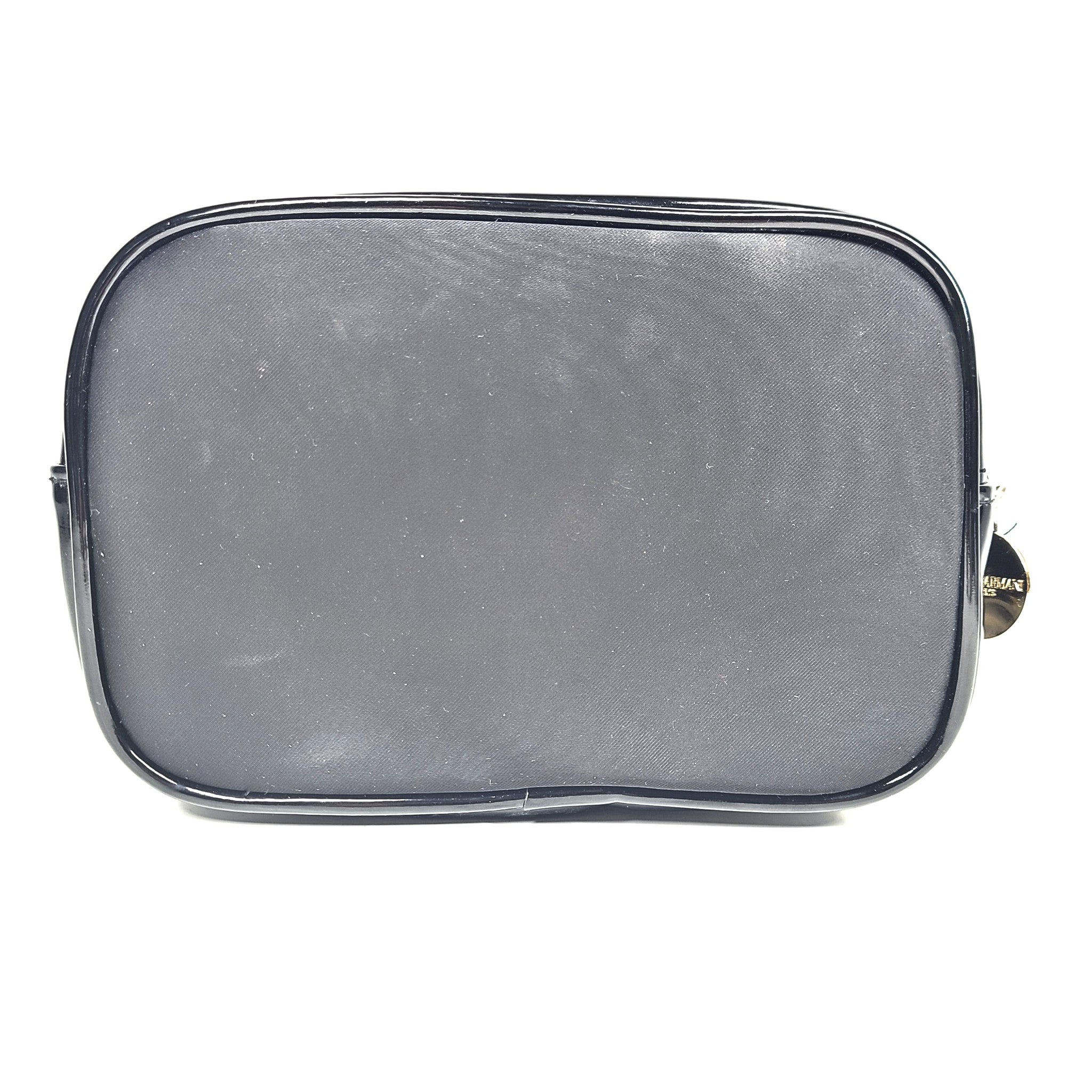 Giorgio Armani Parfums Cosmetic Bag Makeup Toiletry Pouch Black