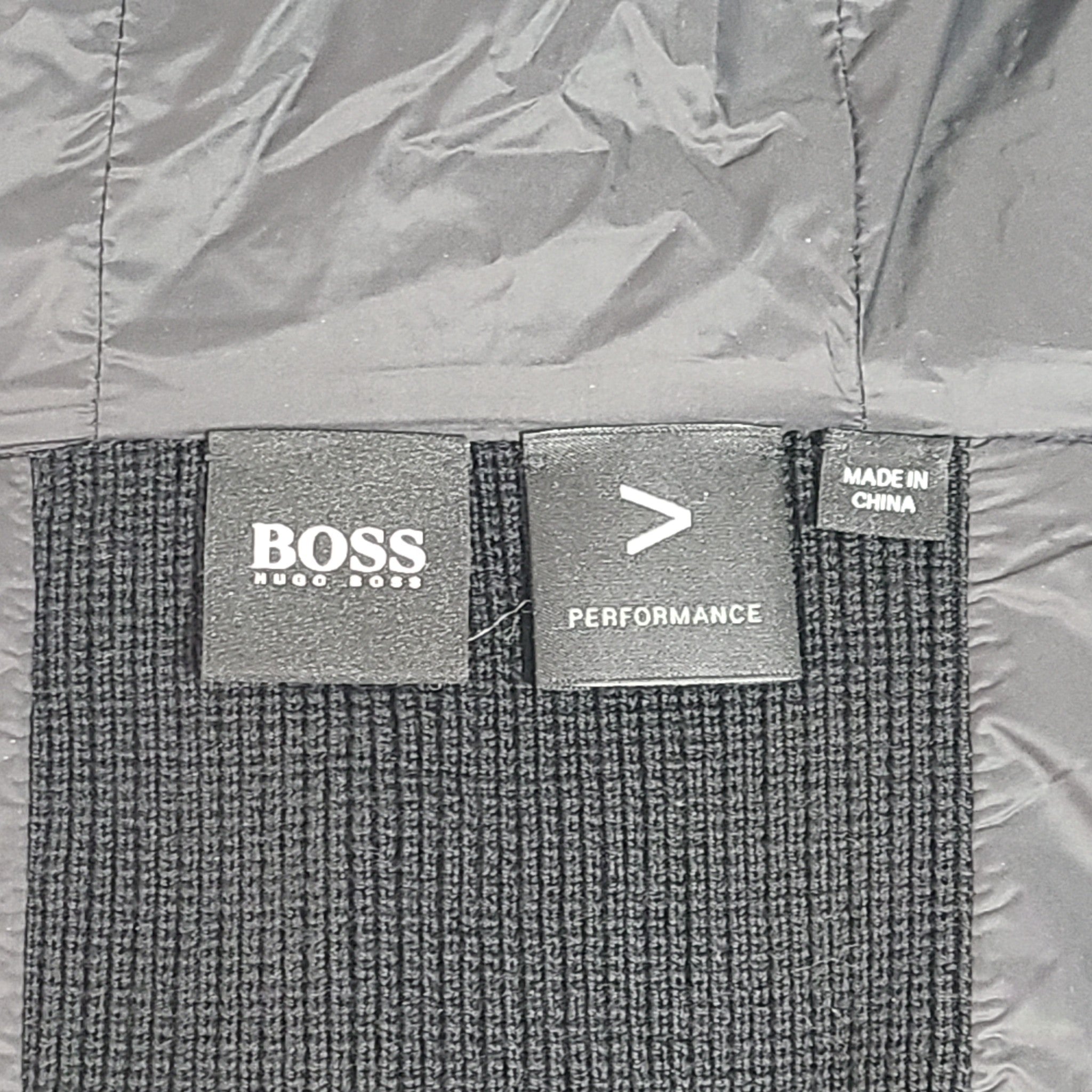 Hugo Boss Men's Nativo Mixed Media Hooded Sweater Jacket Wool Nylon Black Sz XXL