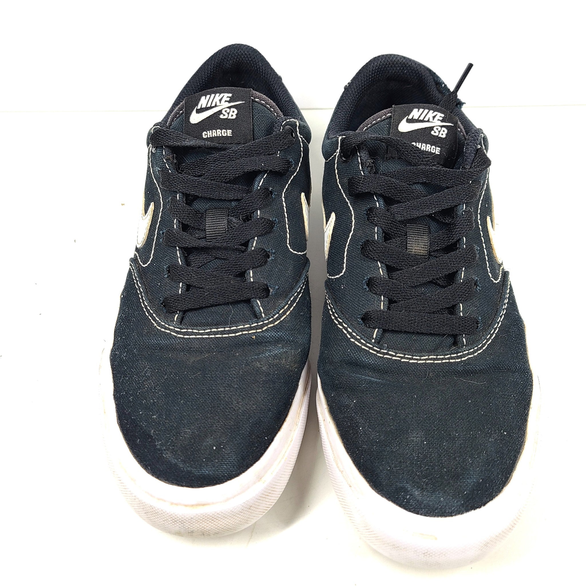 Nike Men's Charge Canvas SB 'Black White' Skateboard Sneakers CD6279-006 Sz 7
