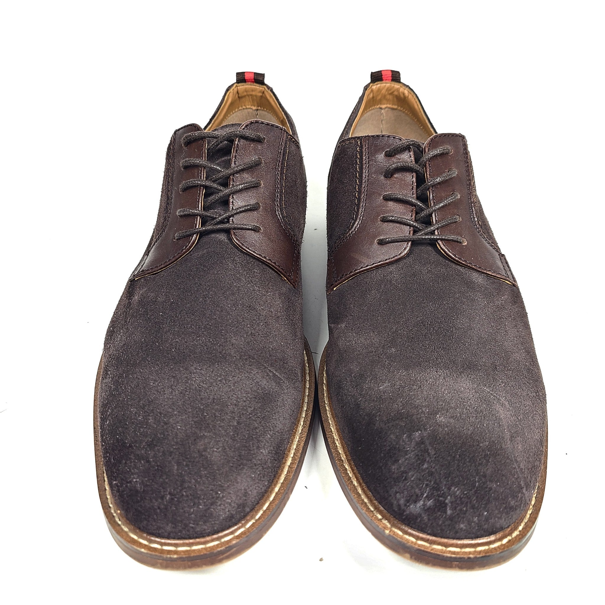 Steve Madden Men's Carlyle Brown Suede Oxford Shoes US 12