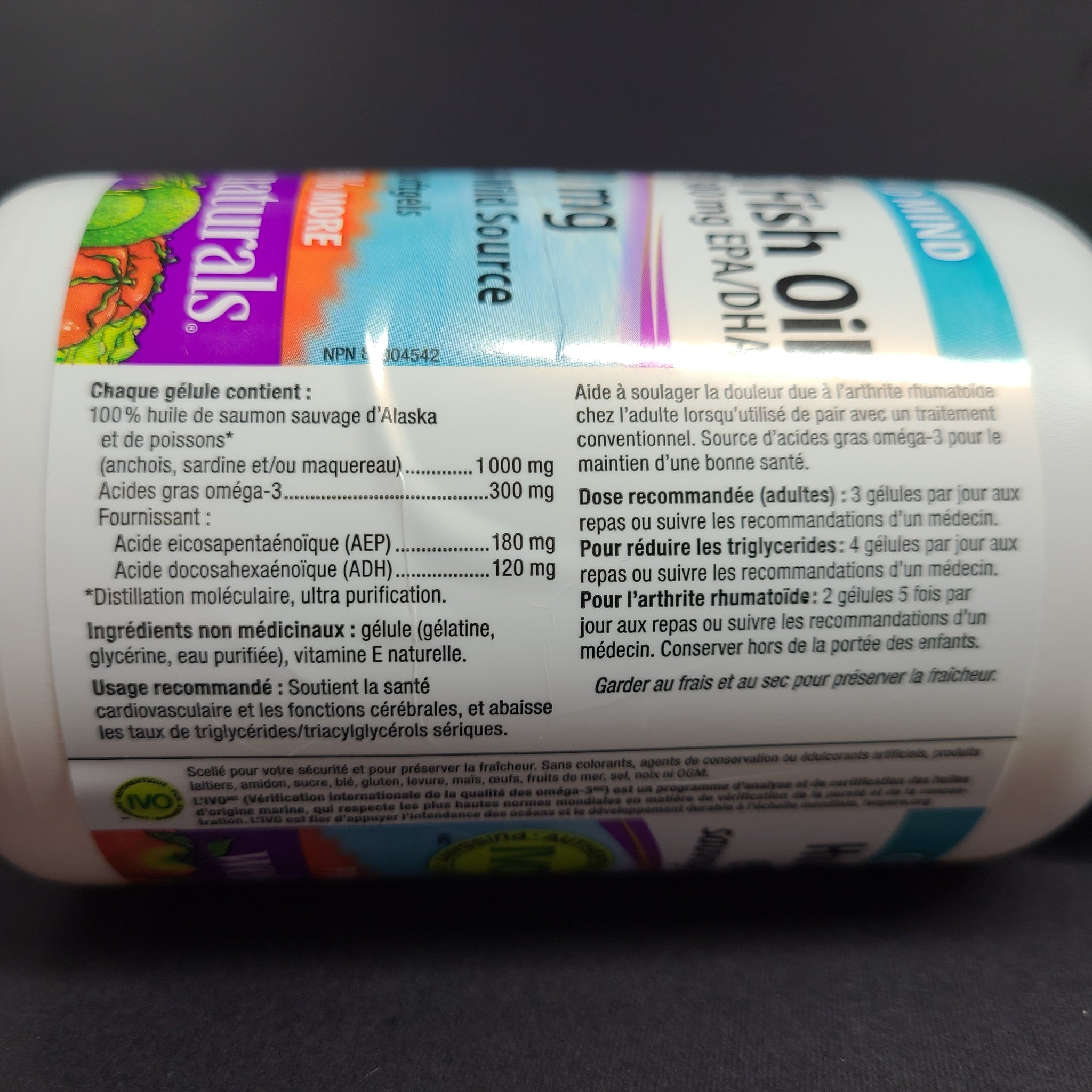 180 Ct Webber Naturals Wild Alaskan Salmon & Fish Oil EPA DHA 1000 mg EXP 12/25
