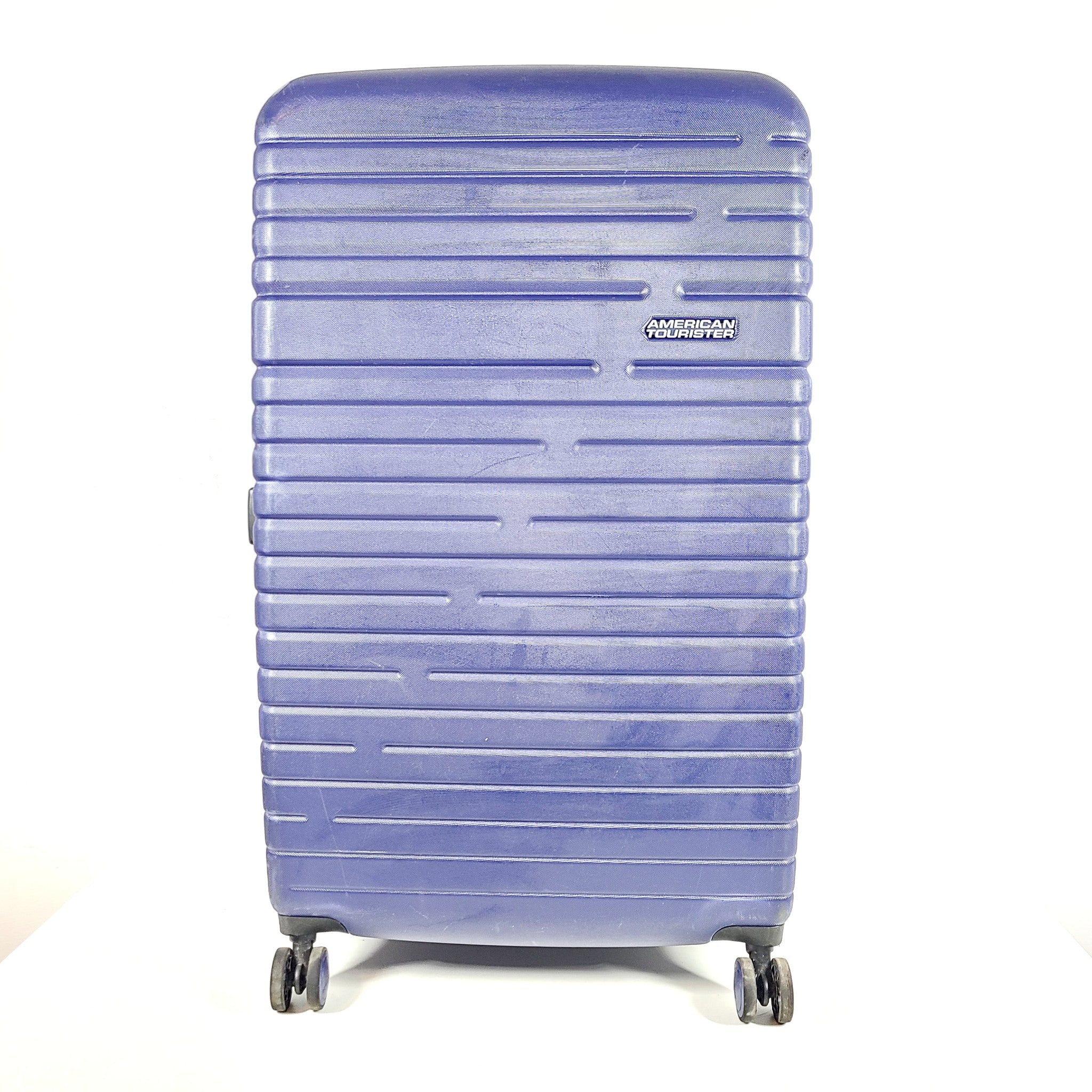 American Tourister 31" Aero Racer Spinner Check In Luggage Lock Expandable Blue