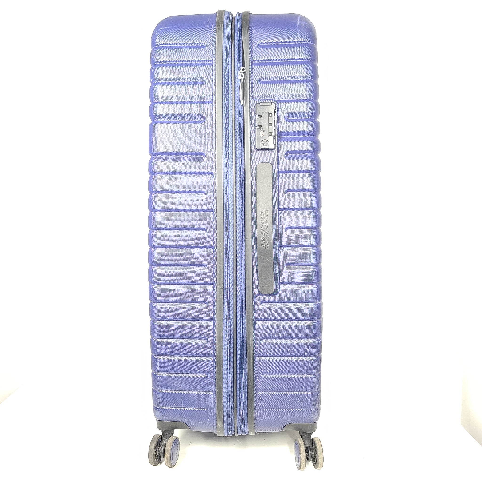 American Tourister 31" Aero Racer Spinner Check In Luggage Lock Expandable Blue