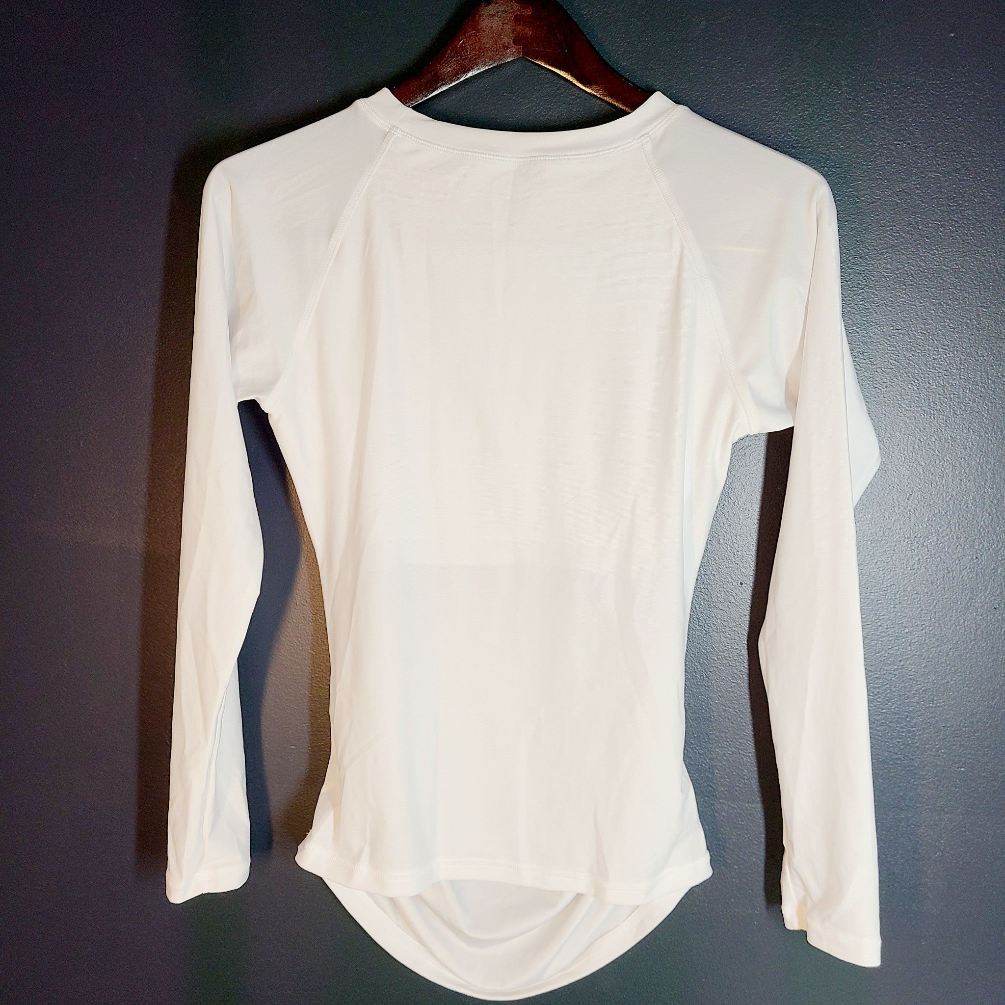 RELLECIGA Women's UV Sun Protection Long Sleeve Rashguard Swim Shirt White M