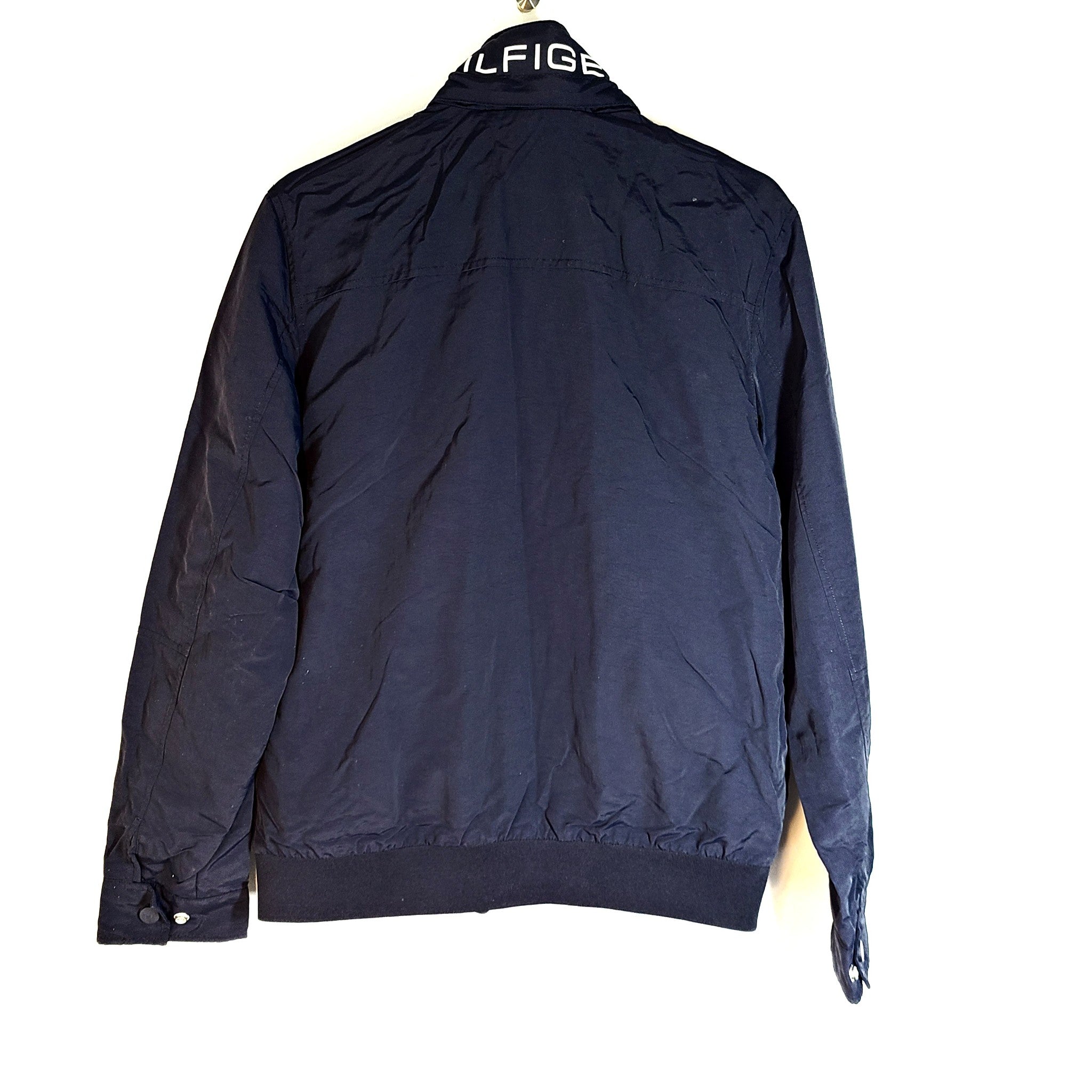 Tommy Hilfiger Men's Yacht Jacket Navy Blue w/ Hood Sz S