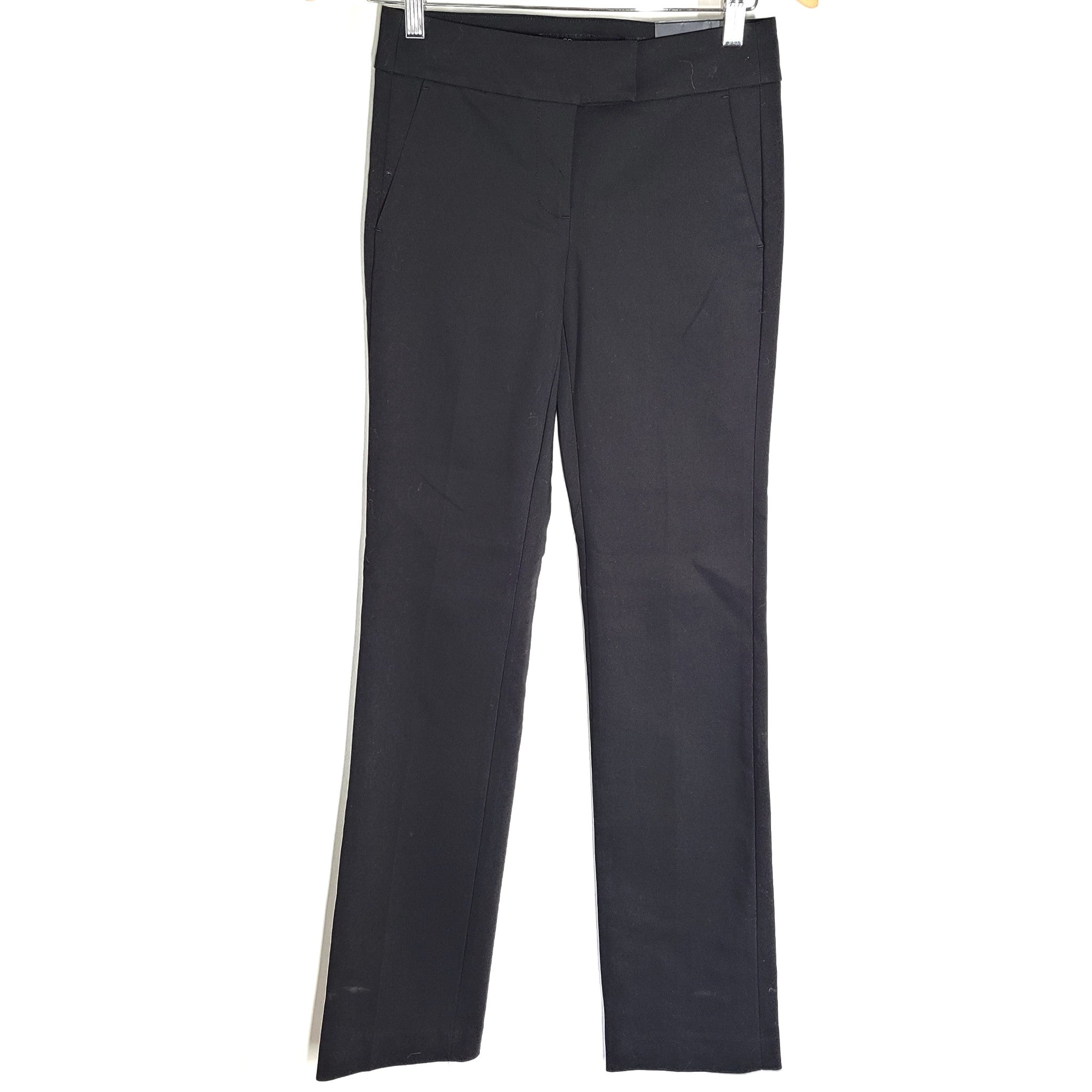 RW & CO Women's Signature Fit Semi-Flare Leg Dress Pant Black Sz 00