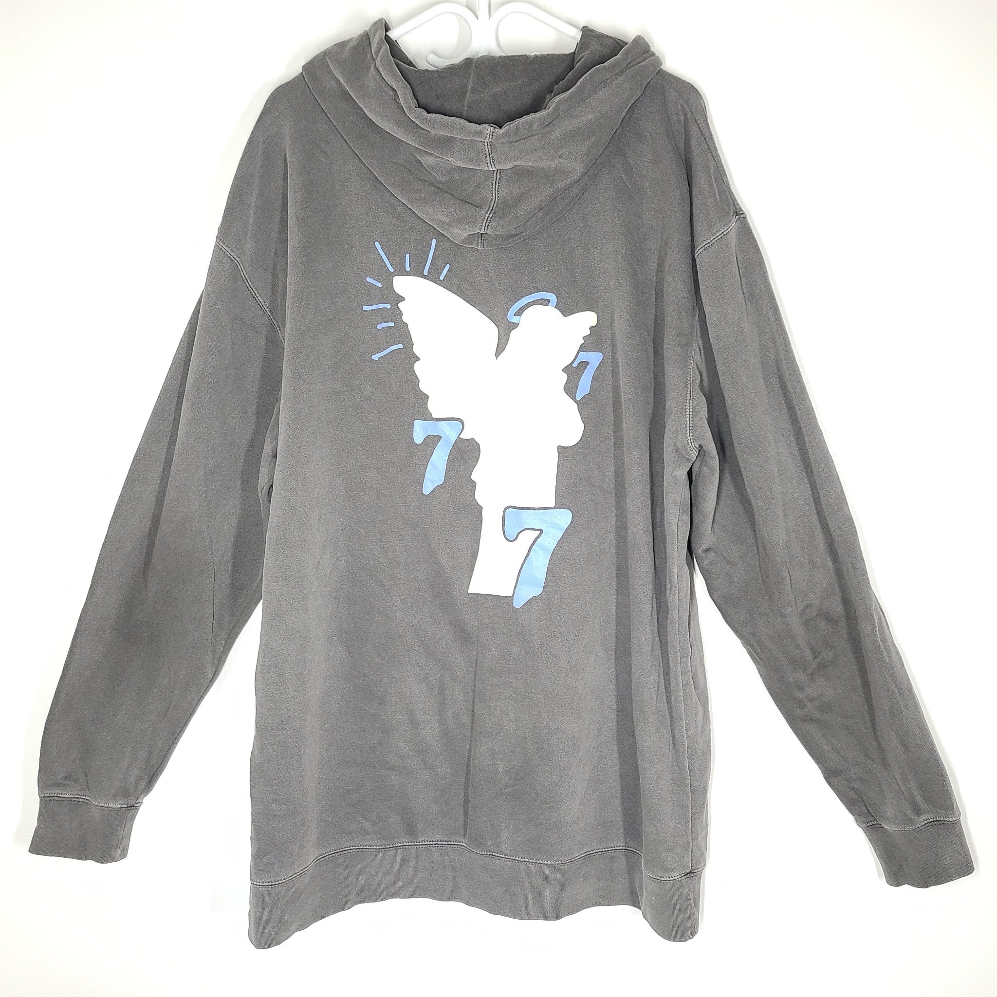 Independent Trading Co. Men's “Vague” 777 Hoodie Back Gray Sz 2XL XXL