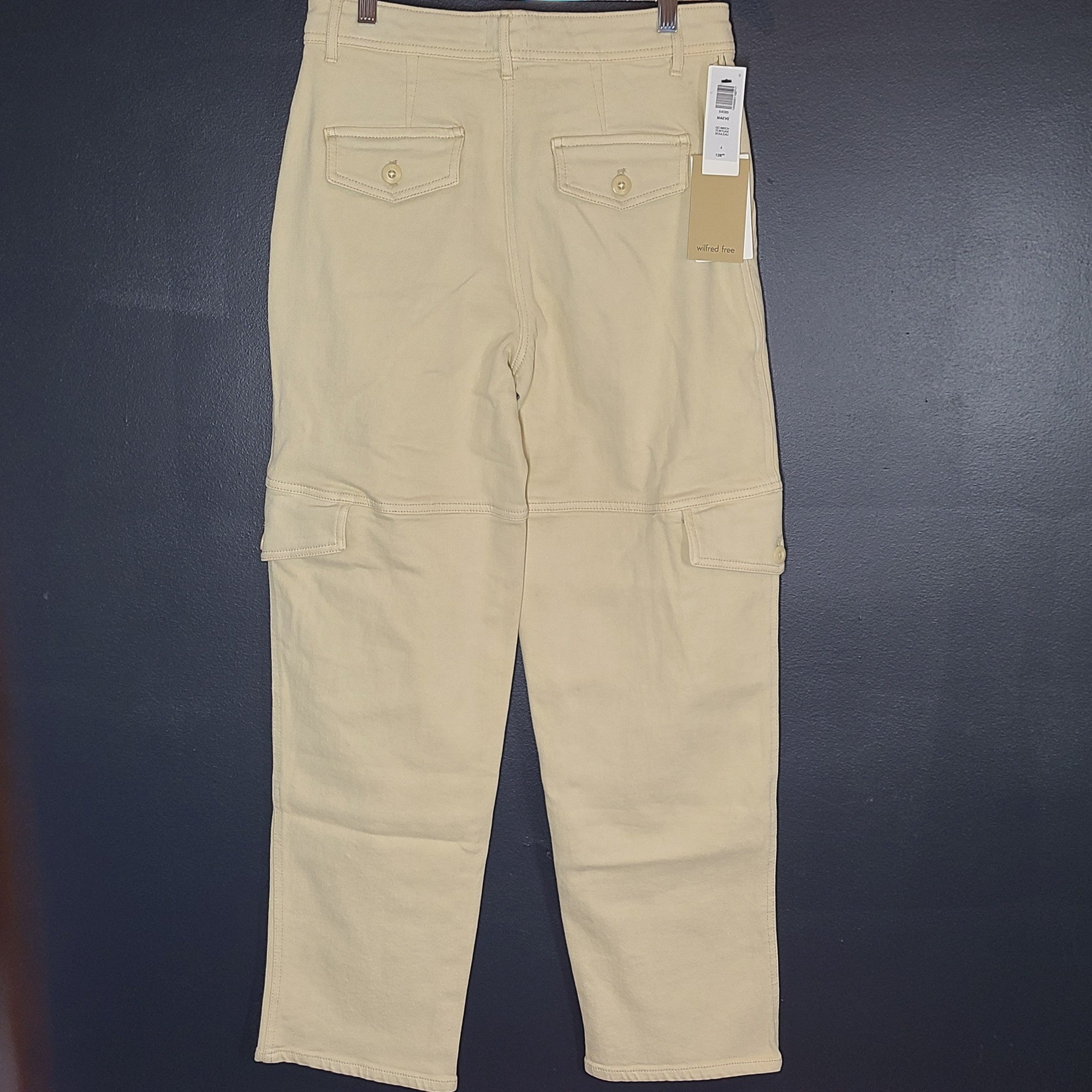 Aritzia Wilfred Free Women's Maeve Cargo Pants Birch Sz 4