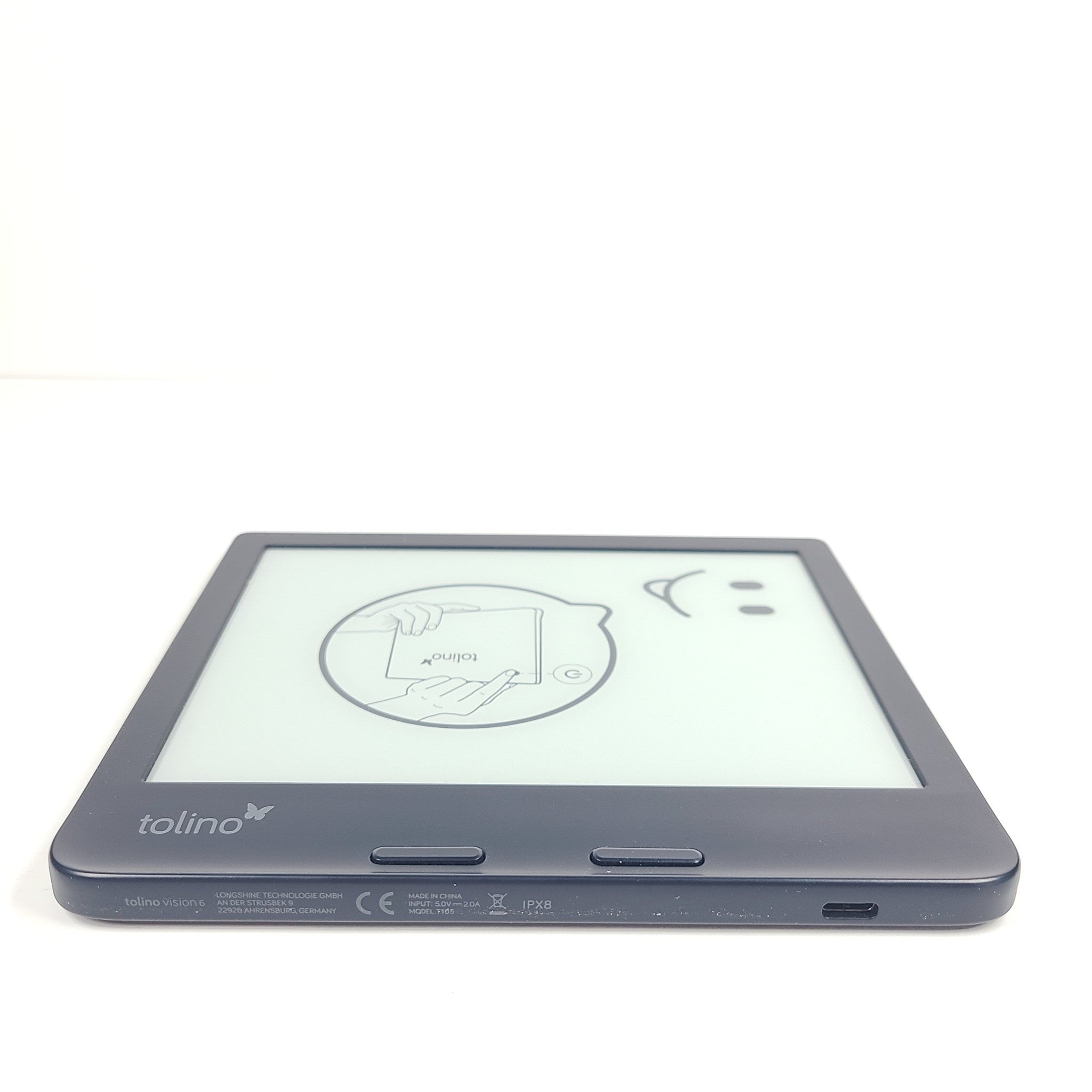 Tolino Vision 6 eReader eBook - 16GB, 7", Wi-Fi - Black (Kobo Libra 2 Rebranded)