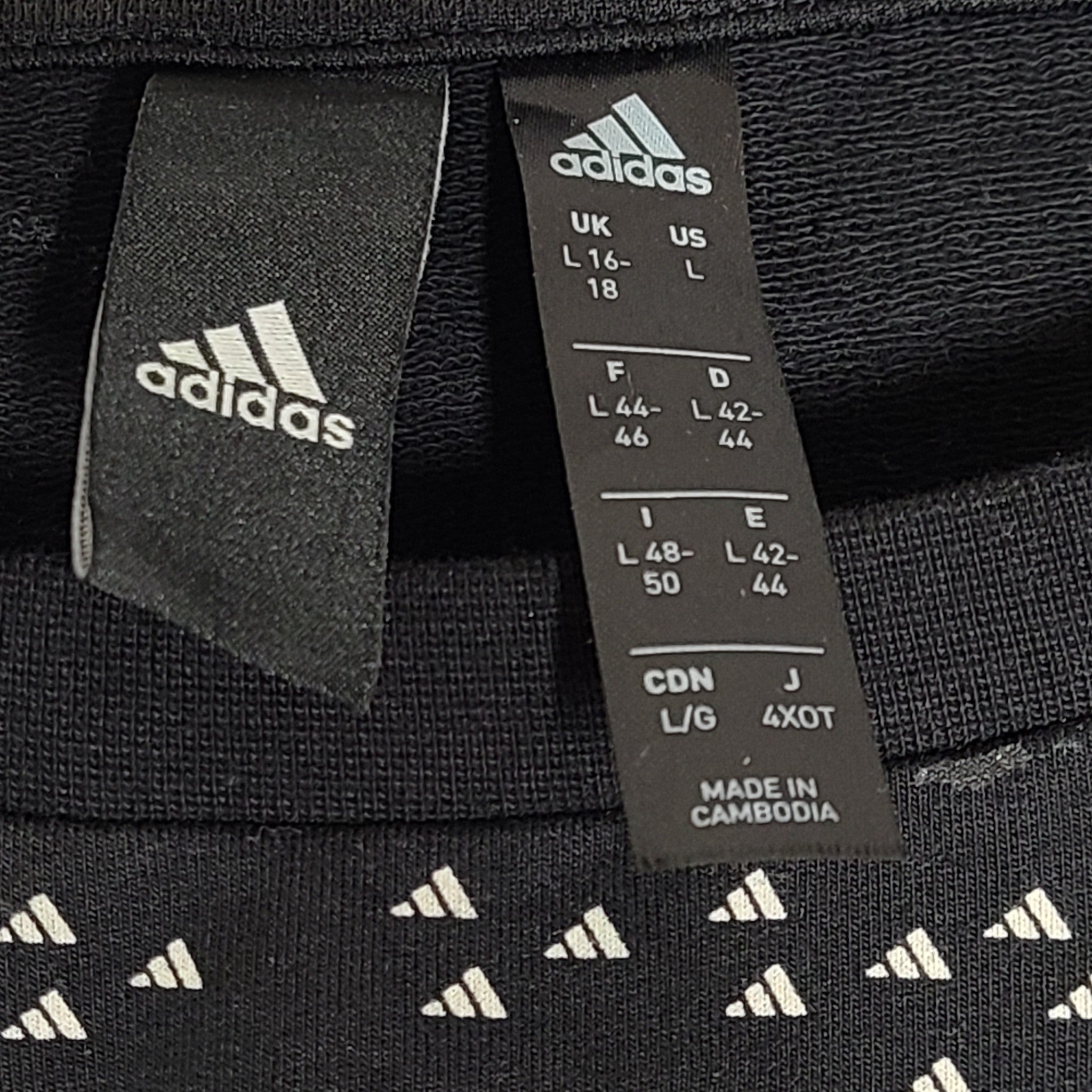 Adidas Women's Terry Sweatshirt Black GL0358 Size L