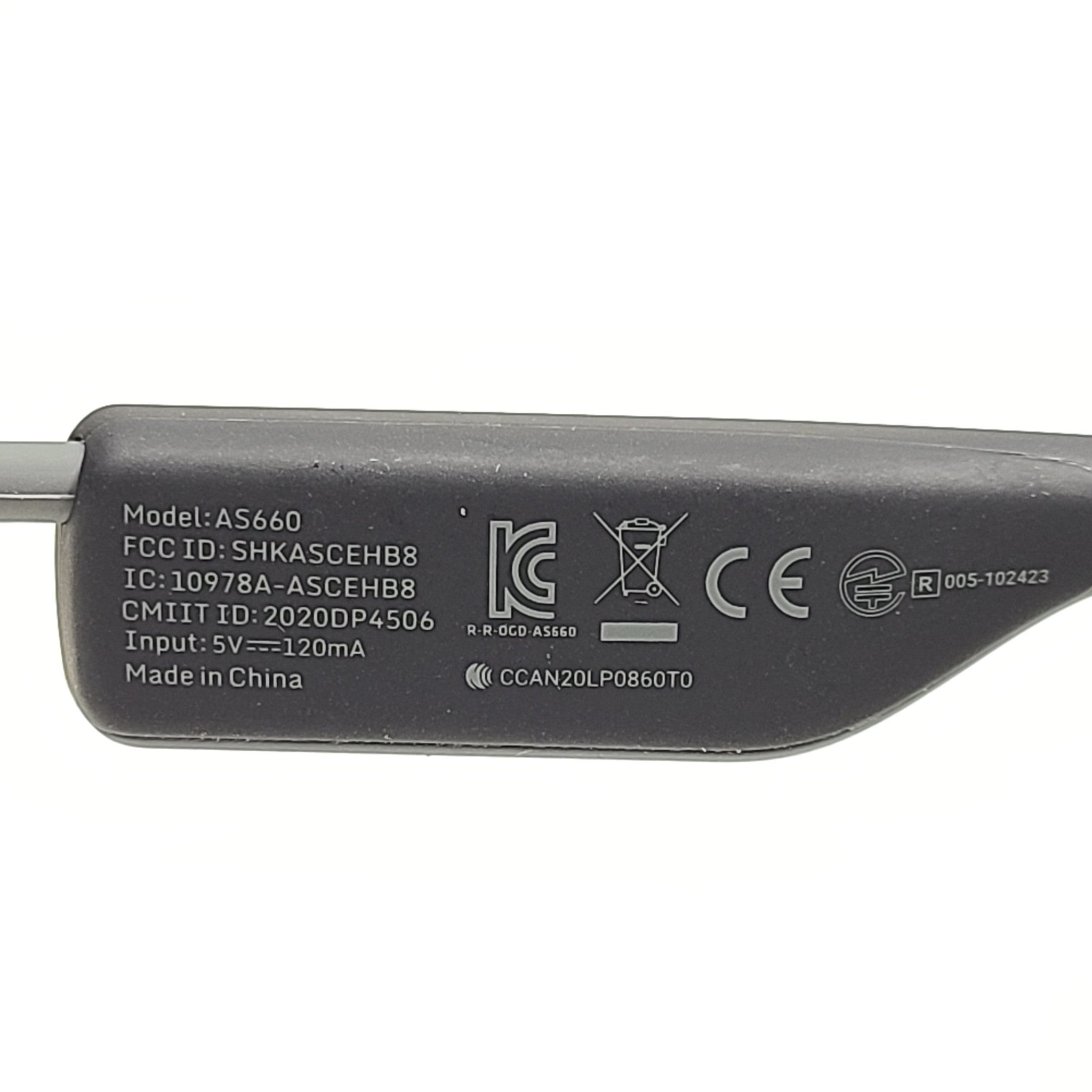 AfterShokz OpenMove Bone Conduction Headphones AS660 Wireless Open-Ear - Grey