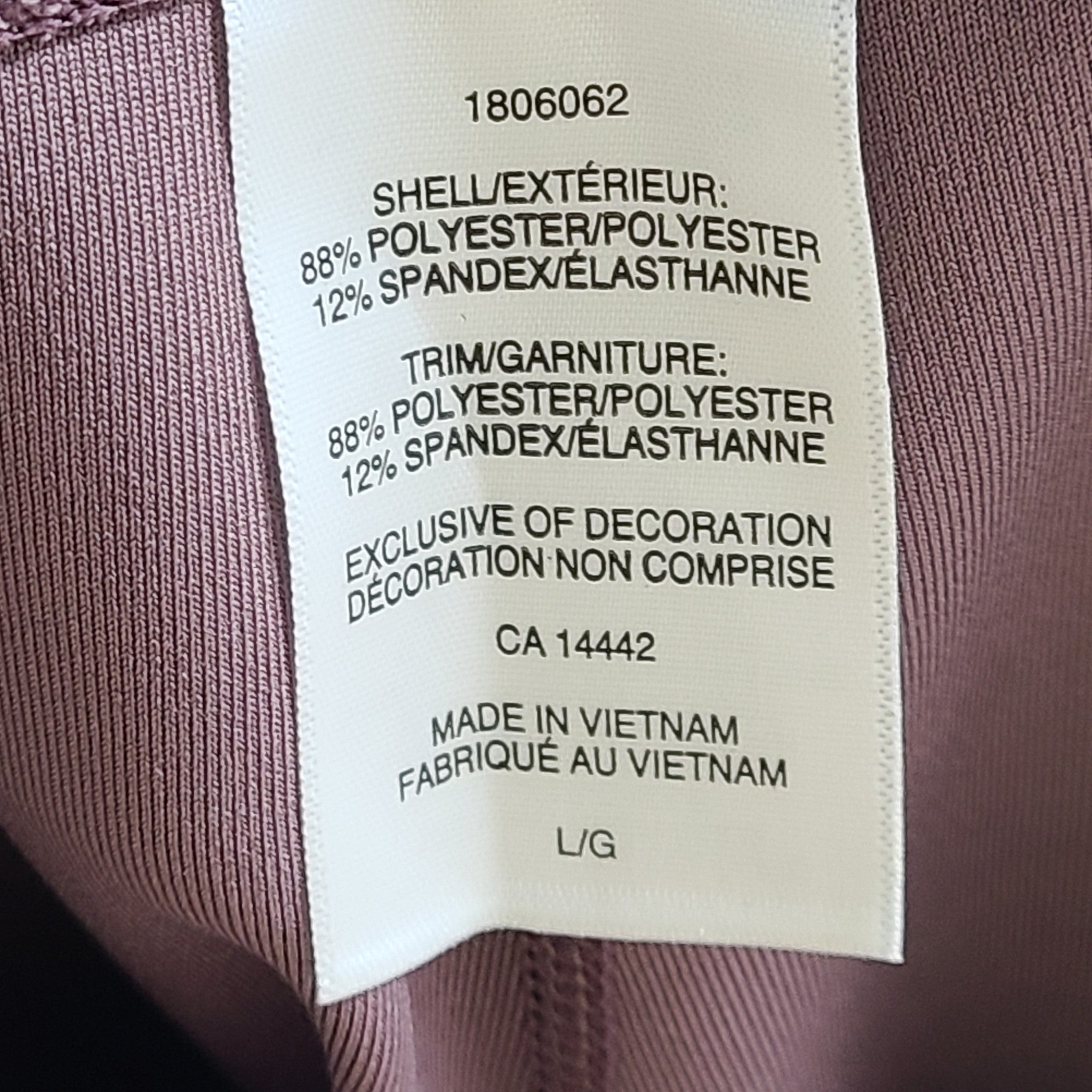 Mondetta Women's Performance Gear Active Leggings Lilac Sz L