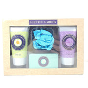 4 Pc Set Scented Garden Rose Lavender Body Wash Lotion Soap Flower