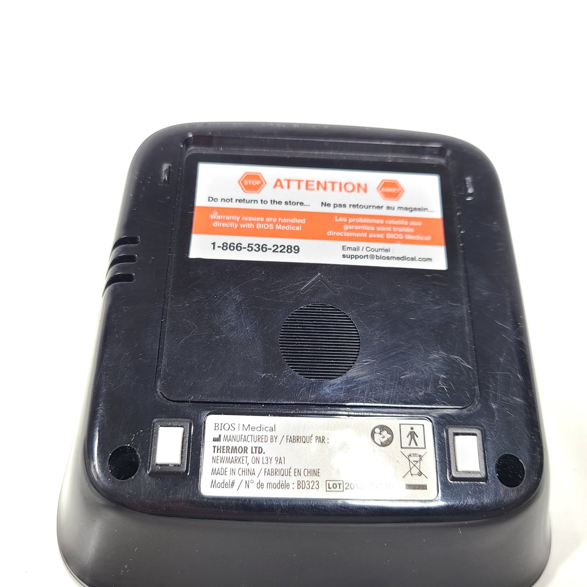 BIOS Diagnostics Portable Blood Pressure Monitor + Cuff (Battery Powered)