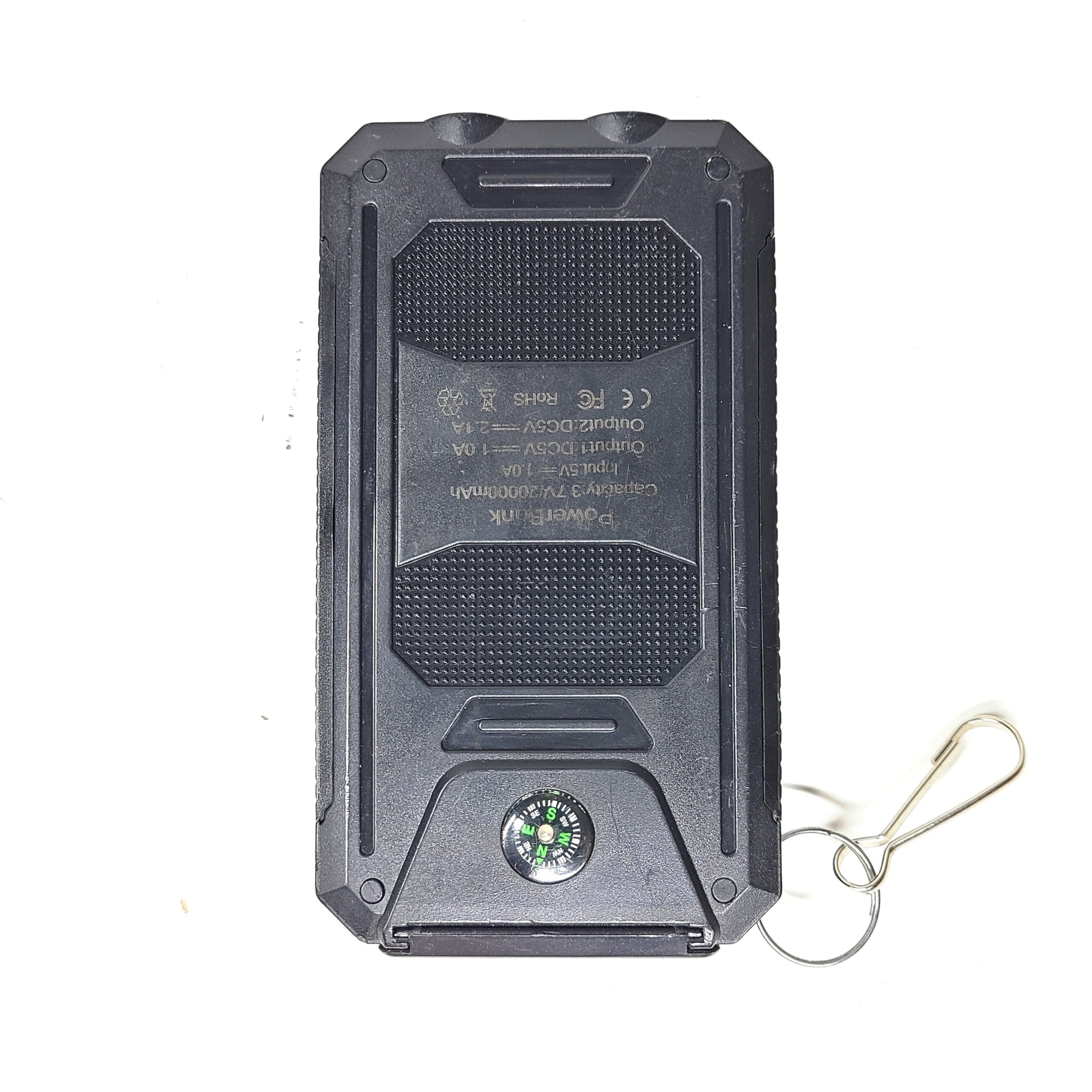 Solar Power Power Bank 20000 mAh 3.7V Mobile External Charger LED Flashlight
